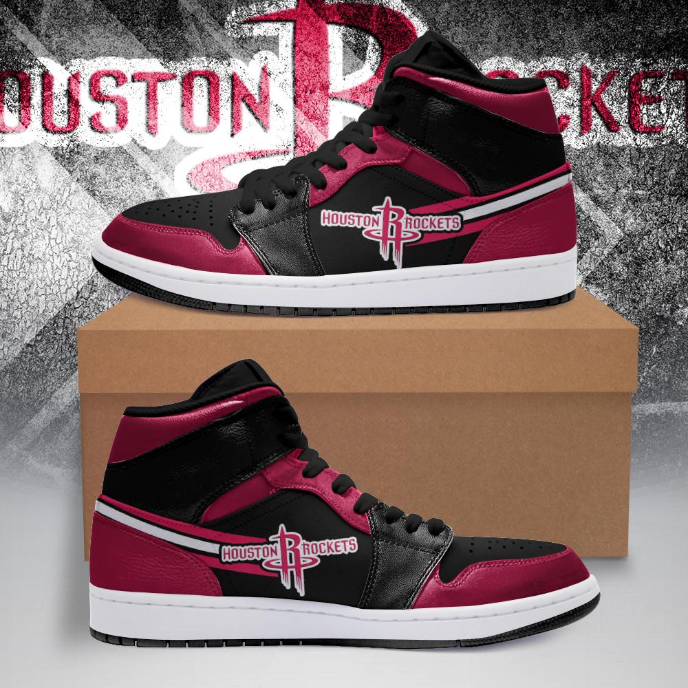 JWFancy Houston Rockets NBA AJ1 High Sneakers Shoes For Men And Women