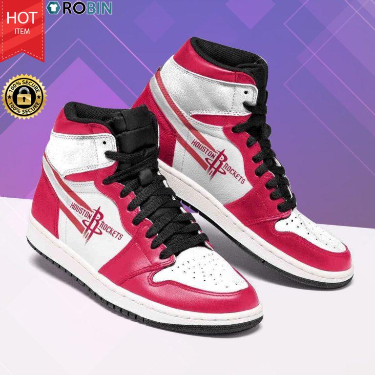 JWFancy Houston Rockets NBA AJ1 High Sneakers Shoes For Men And Women