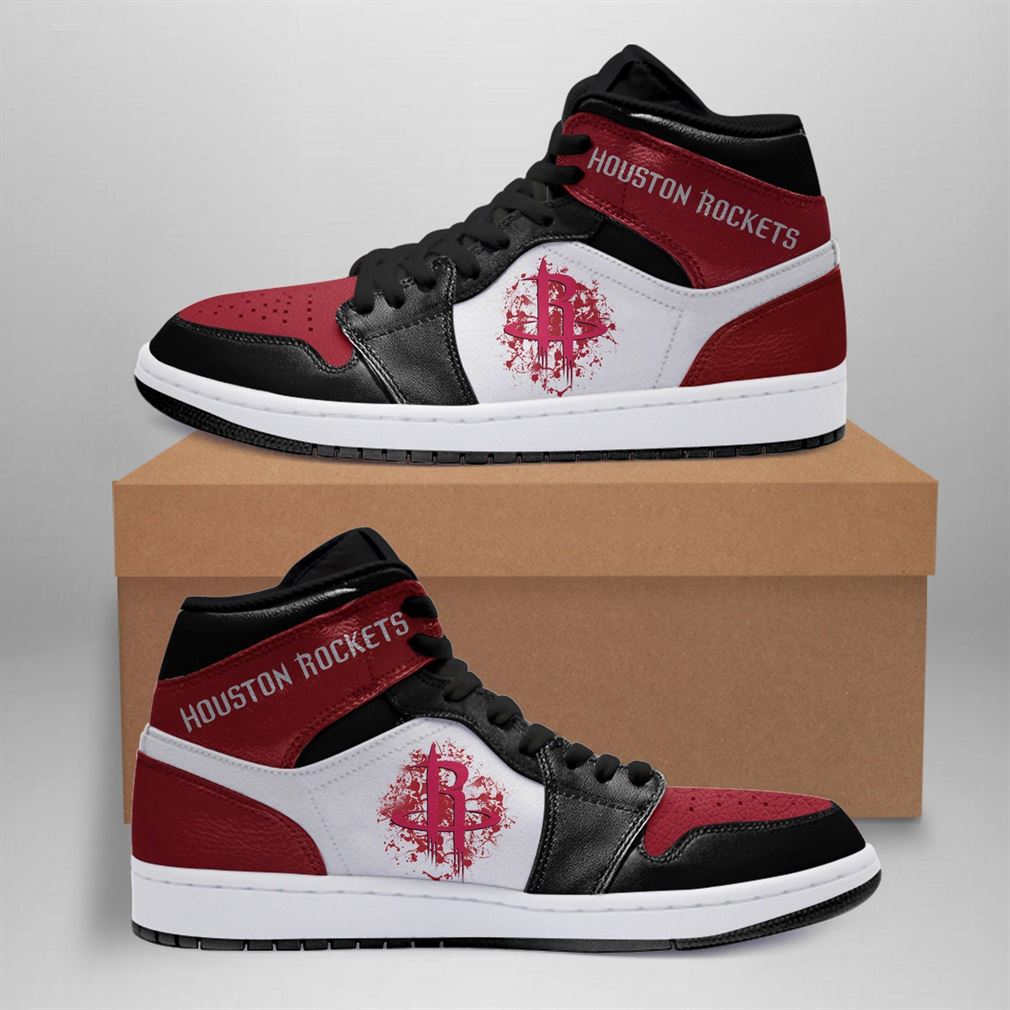 JWFancy Houston Rockets NBA AJ1 High Sneakers Shoes For Men And Women