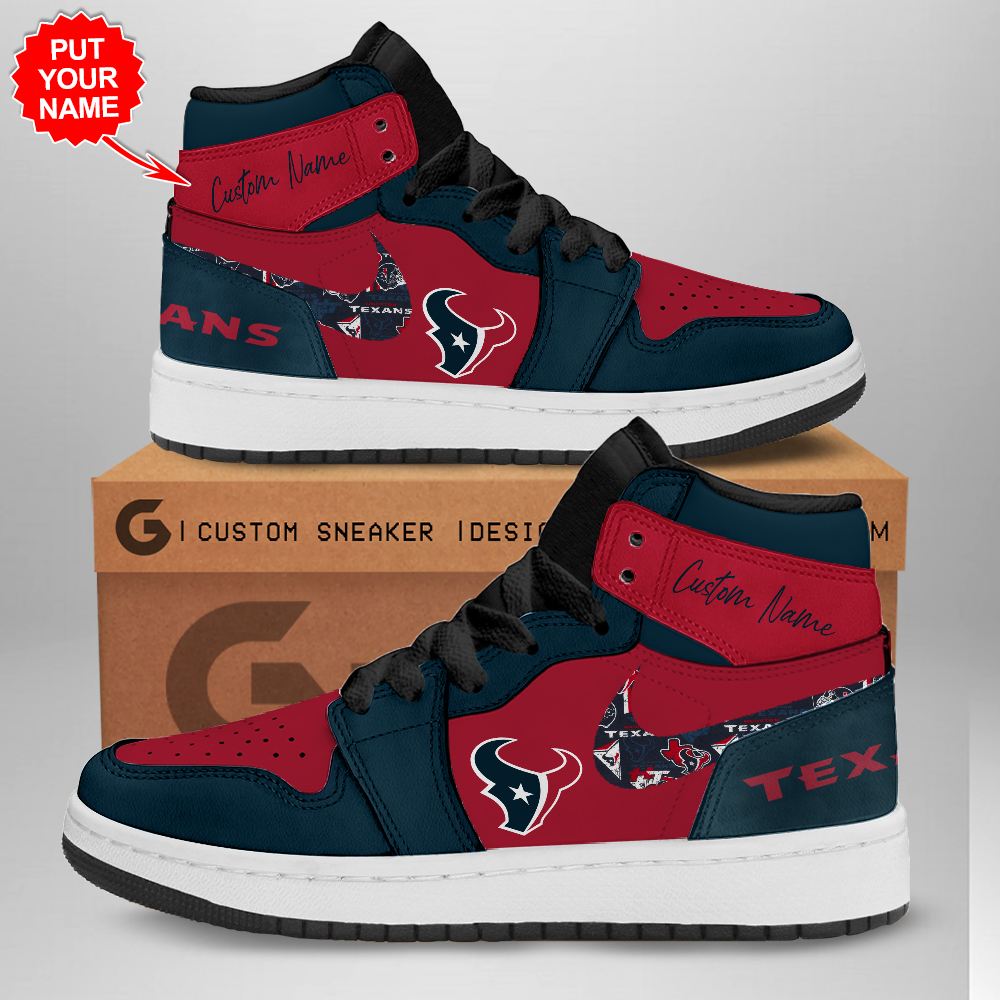 JWFancy Houston Texans AJ1 High Sneakers Shoes For Men And Women