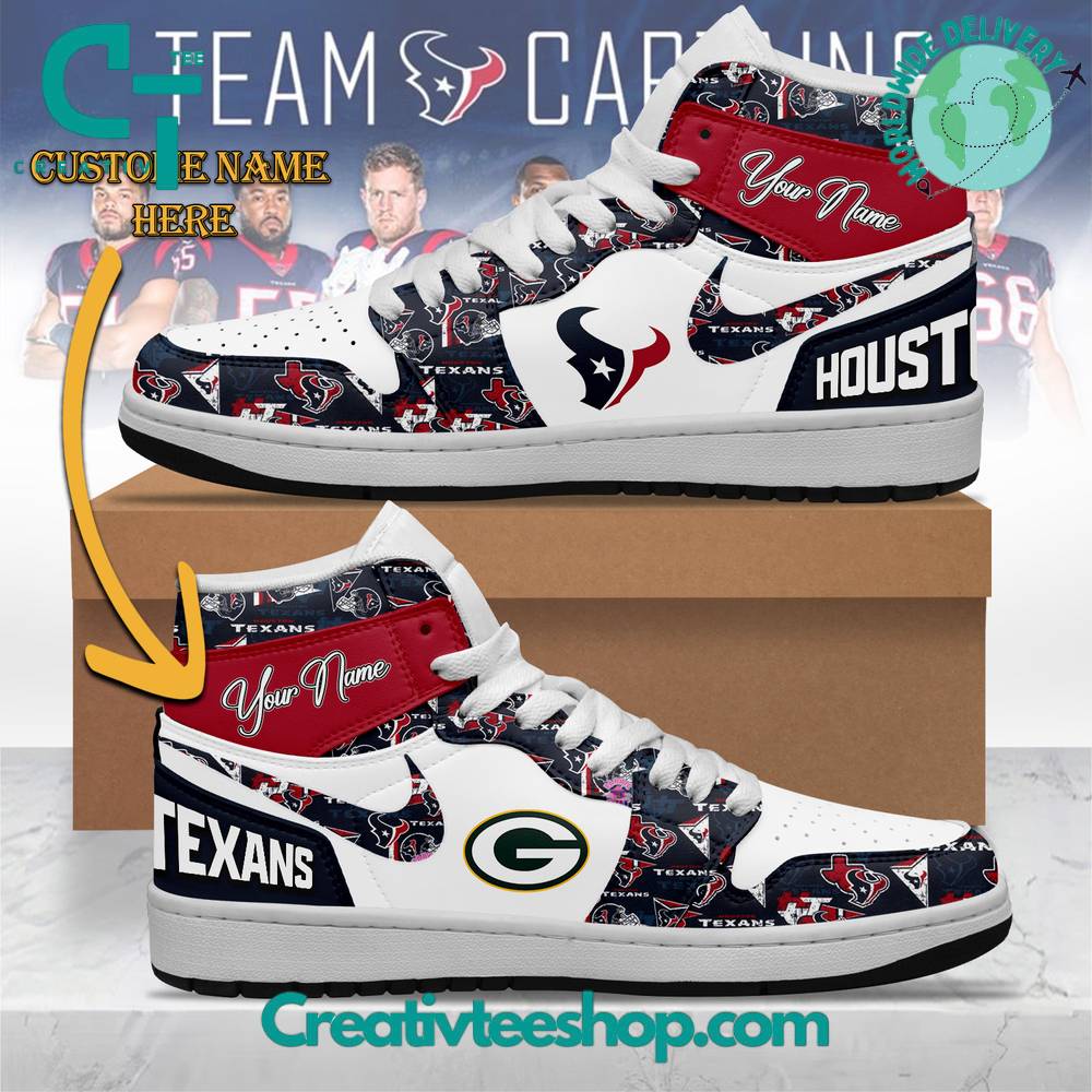 JWFancy Houston Texans AJ1 High Sneakers Shoes For Men And Women