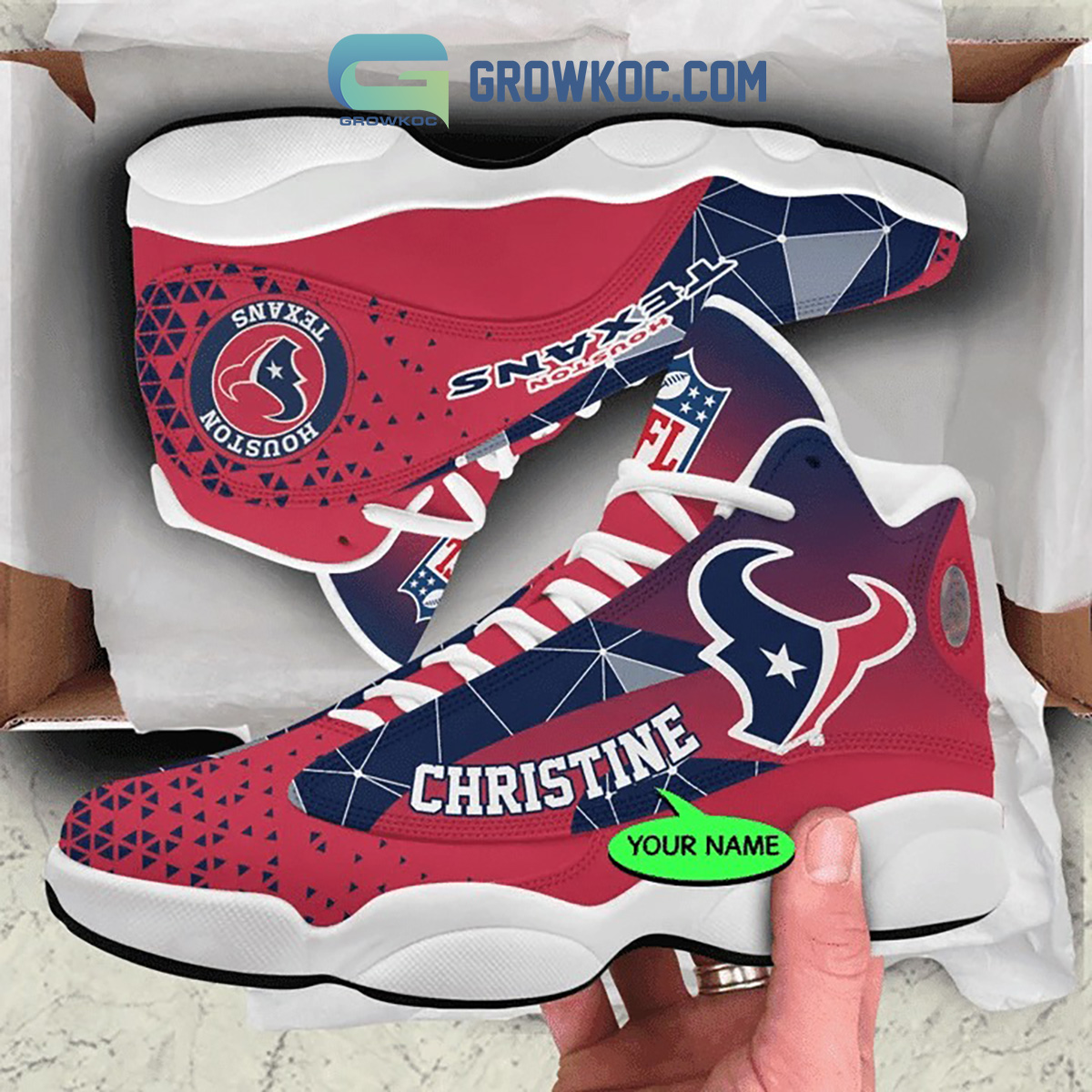 JWFancy Houston Texans AJ13 Sneakers Shoes For Men And Women
