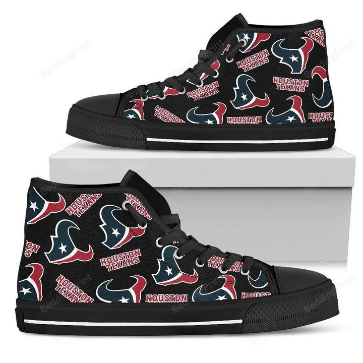 JWFancy Houston Texans High Top Canvas Sneakers Shoes For Men And Women