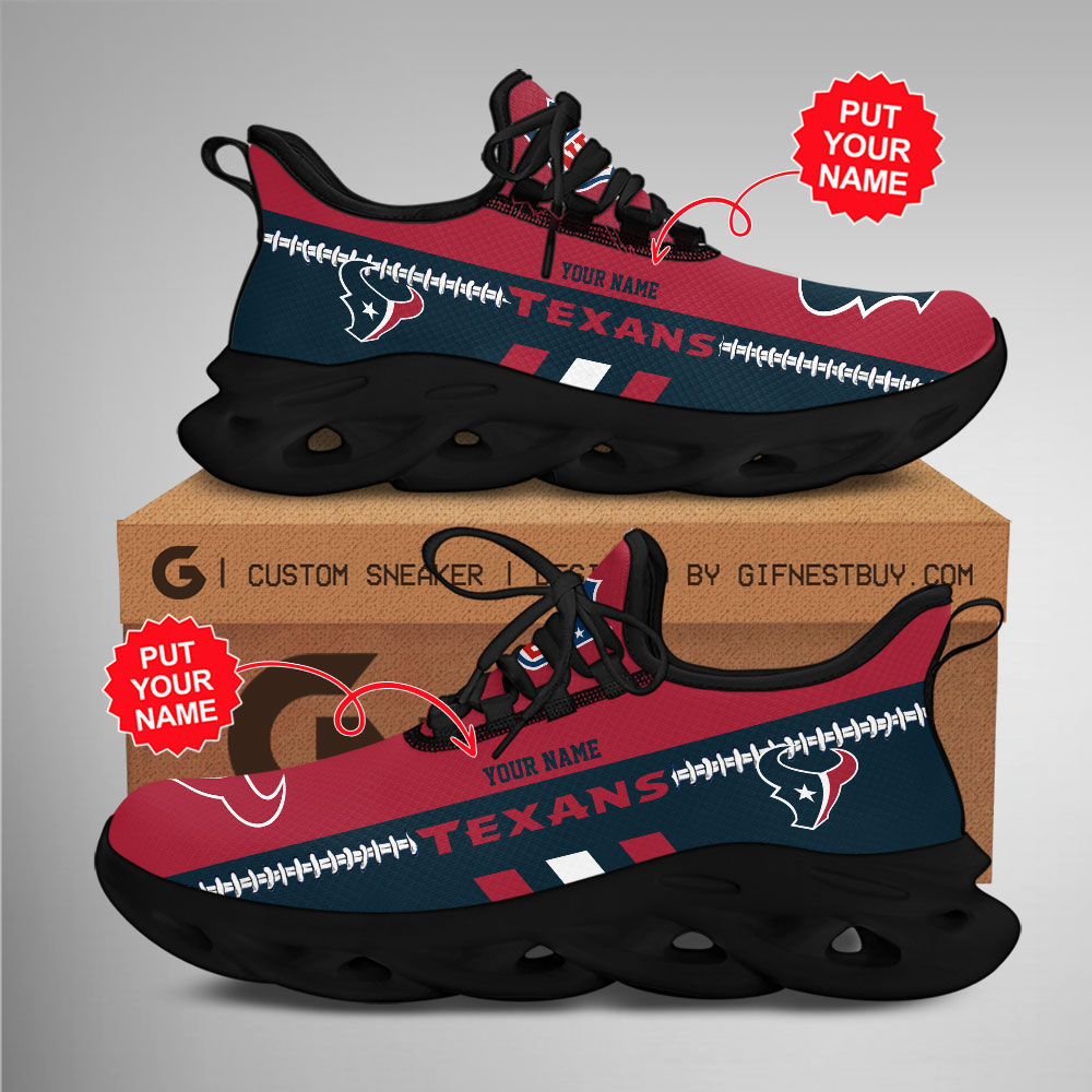 JWFancy Houston Texans Max Soul Shoes Sneakers For Men And Women