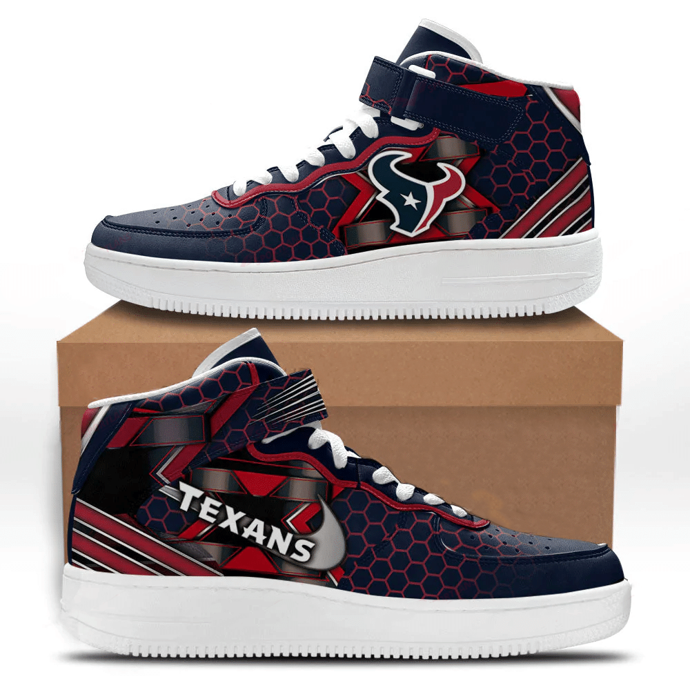 JWFancy Houston Texans NFL Air Low-Top Sneakers Shoes For Men And Women