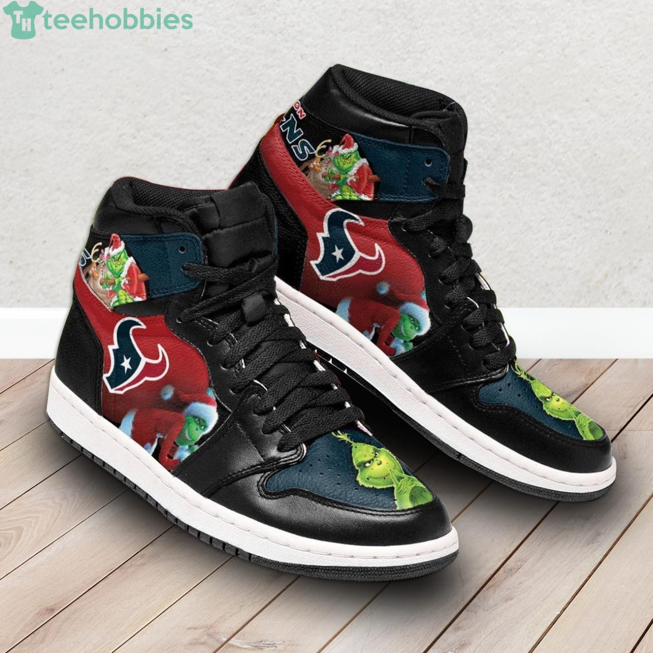 JWFancy Houston Texans NFL AJ1 High Sneakers Shoes For Men And Women
