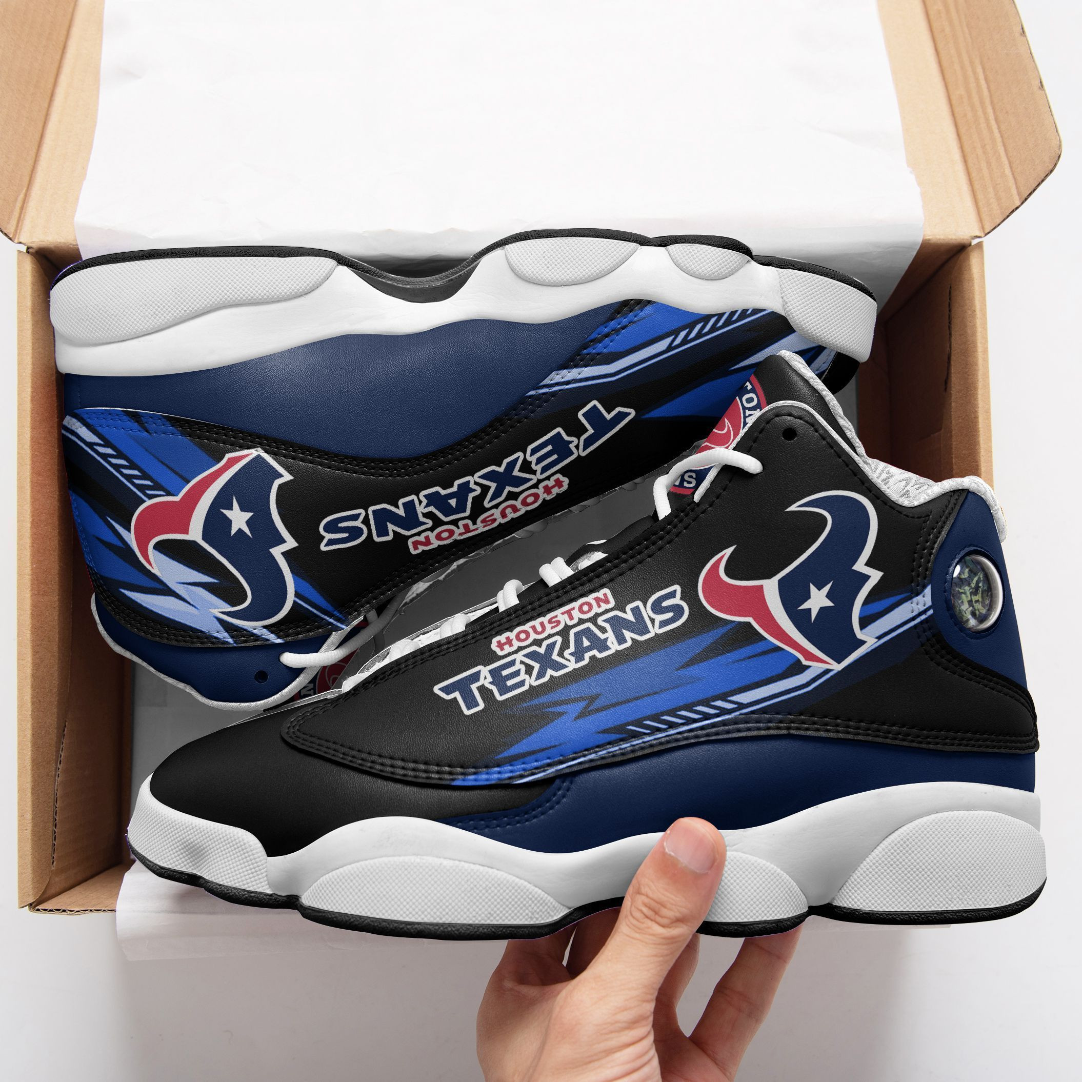 JWFancy Houston Texans NFL AJ13 Sneakers Shoes For Men And Women