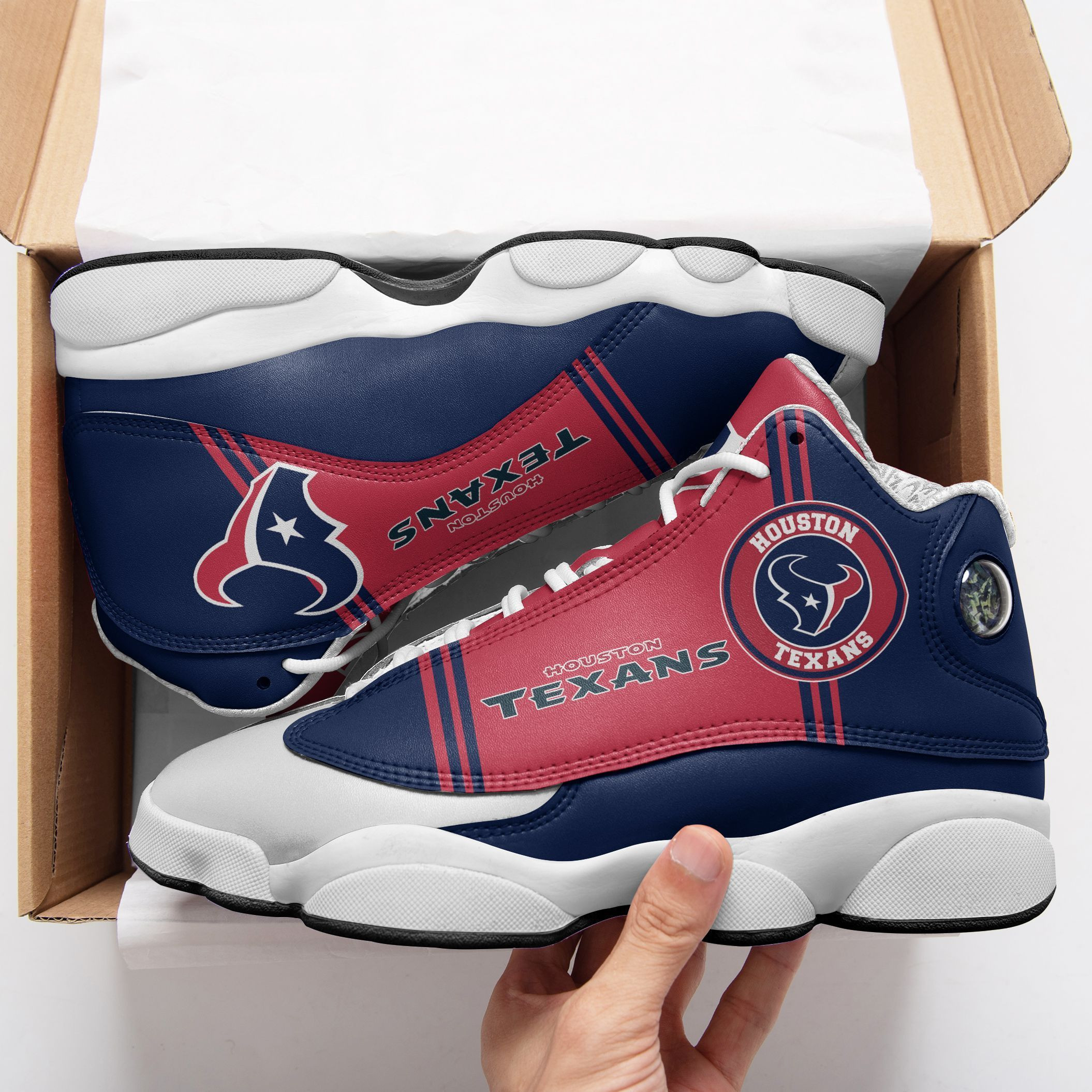 JWFancy Houston Texans NFL AJ13 Sneakers Shoes For Men And Women