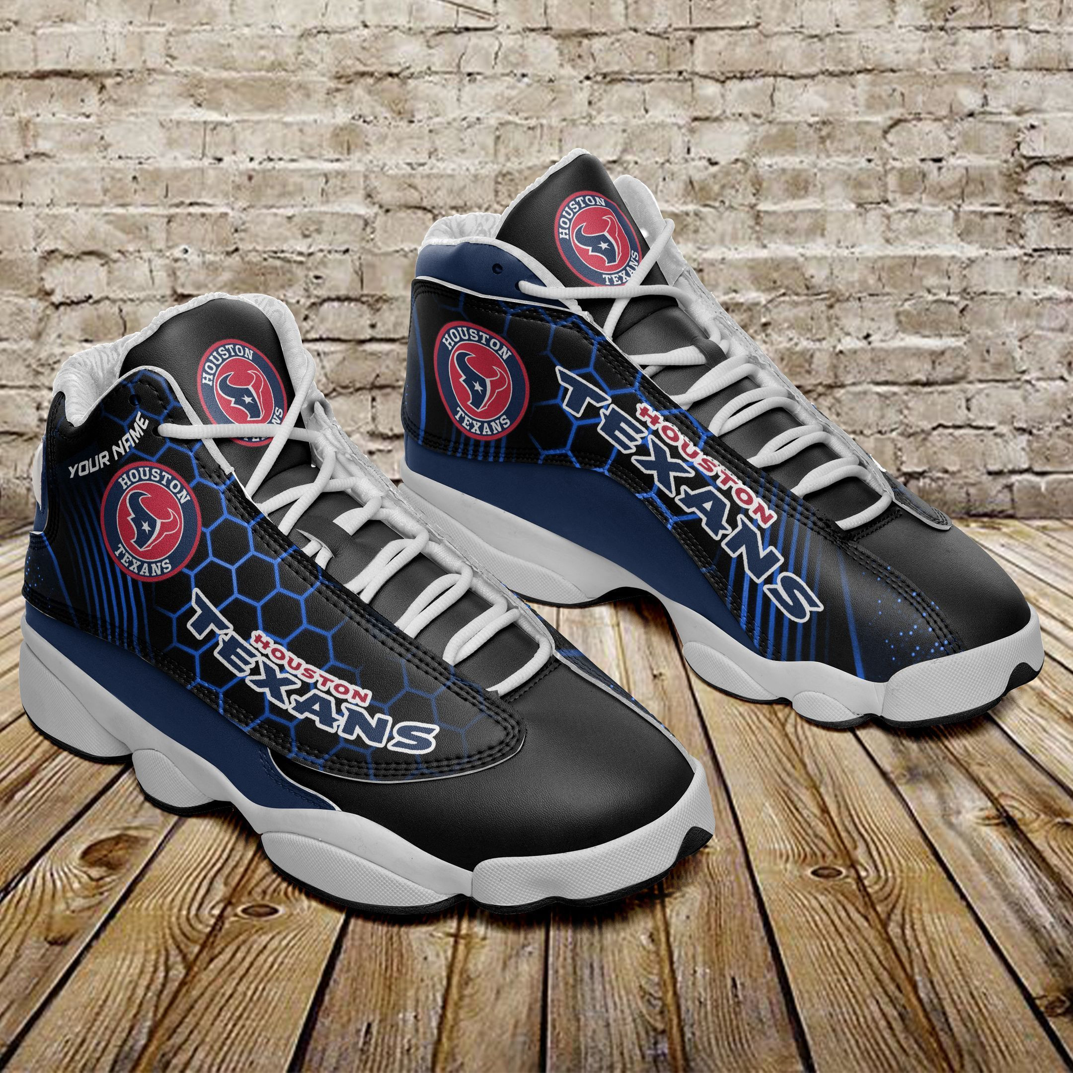 JWFancy Houston Texans NFL AJ13 Sneakers Shoes For Men And Women