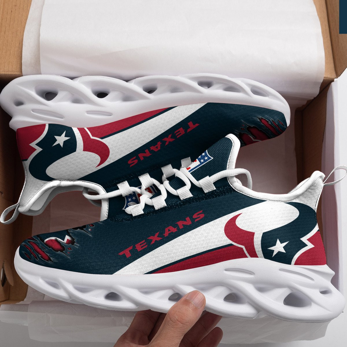 JWFancy Houston Texans NFL Max Soul Shoes Sneakers For Men And Women