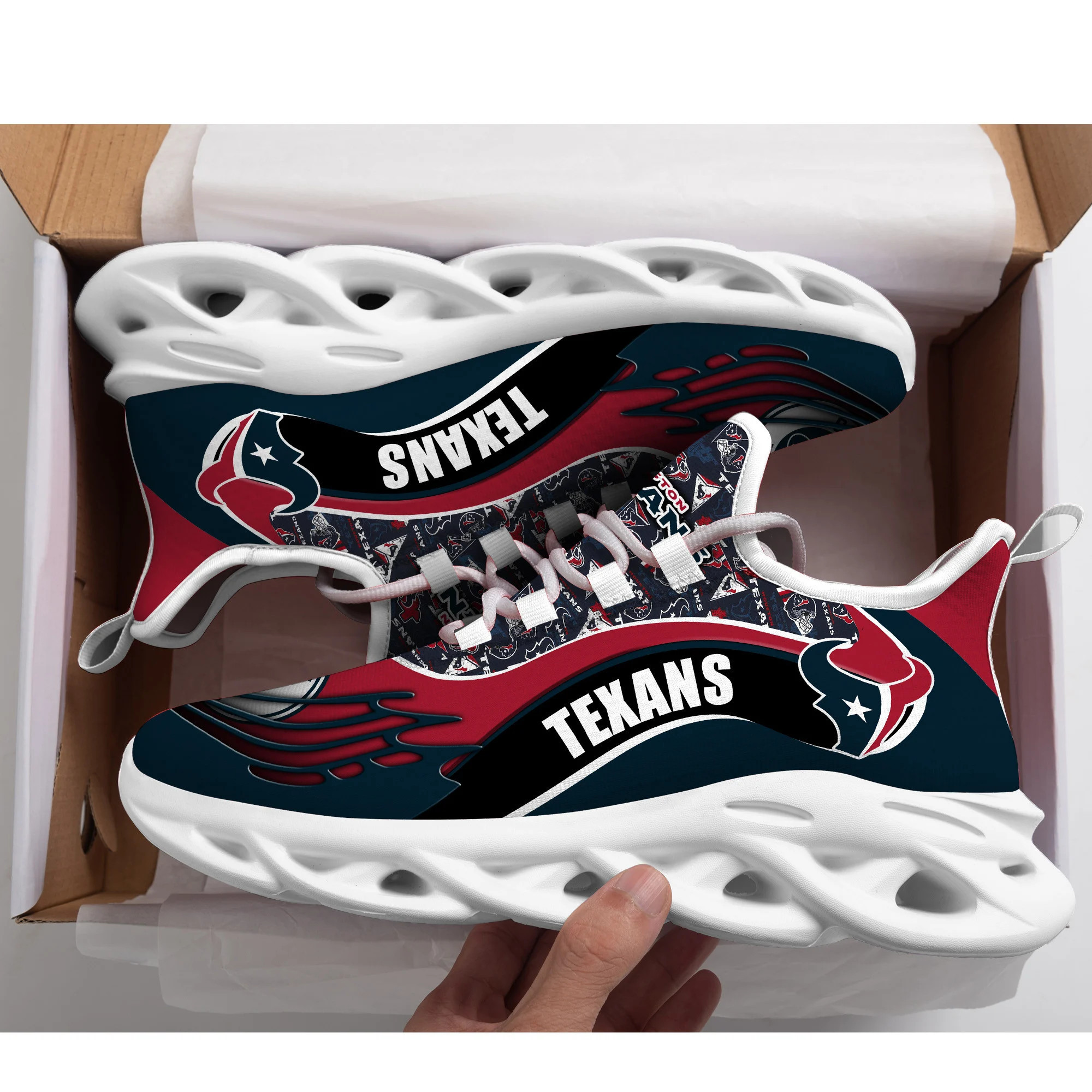 JWFancy Houston Texans NFL Max Soul Shoes Sneakers For Men And Women
