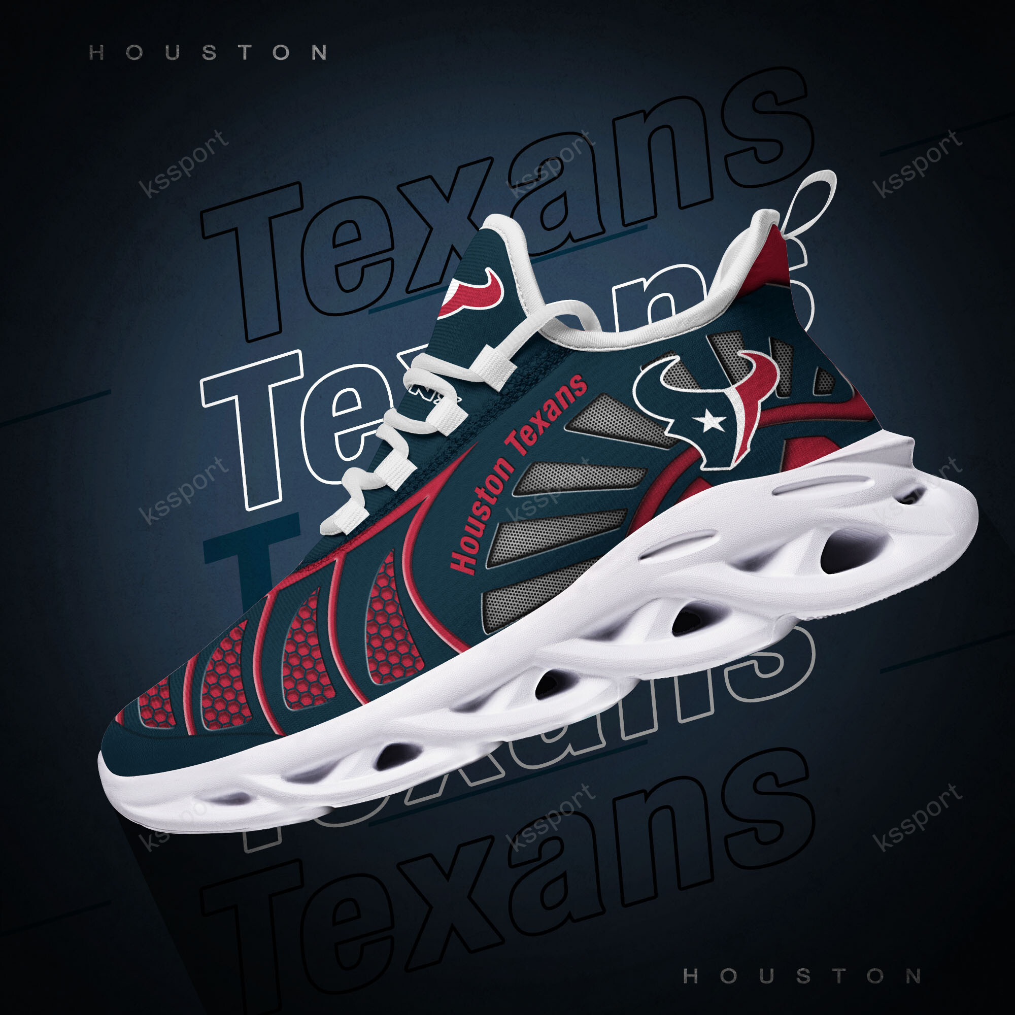 JWFancy Houston Texans NFL Max Soul Shoes Sneakers For Men And Women