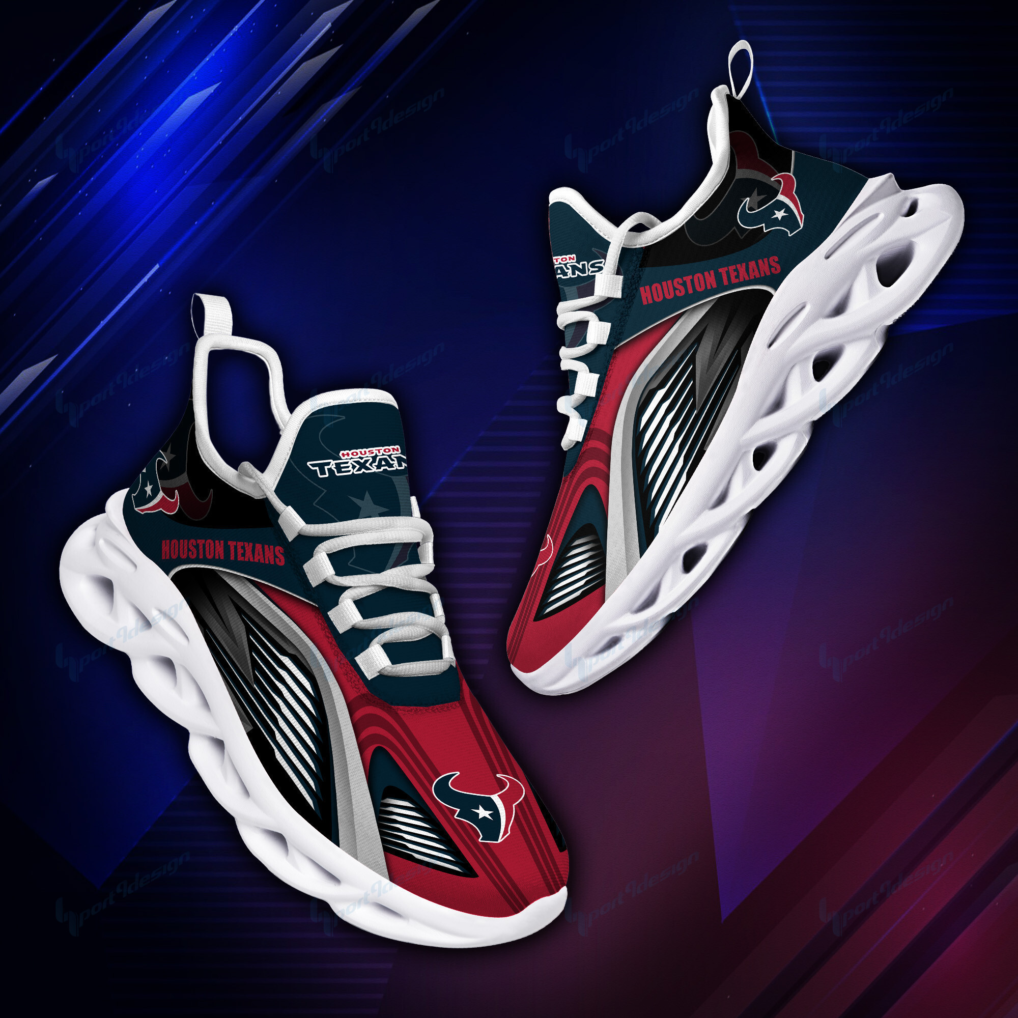 JWFancy Houston Texans NFL Max Soul Shoes Sneakers For Men And Women