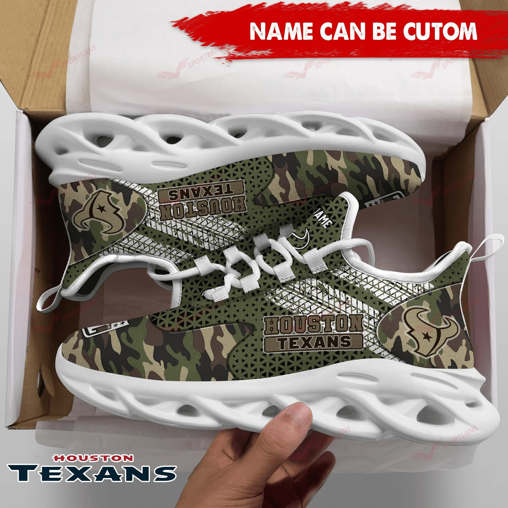 JWFancy Houston Texans NFL Max Soul Shoes Sneakers For Men And Women