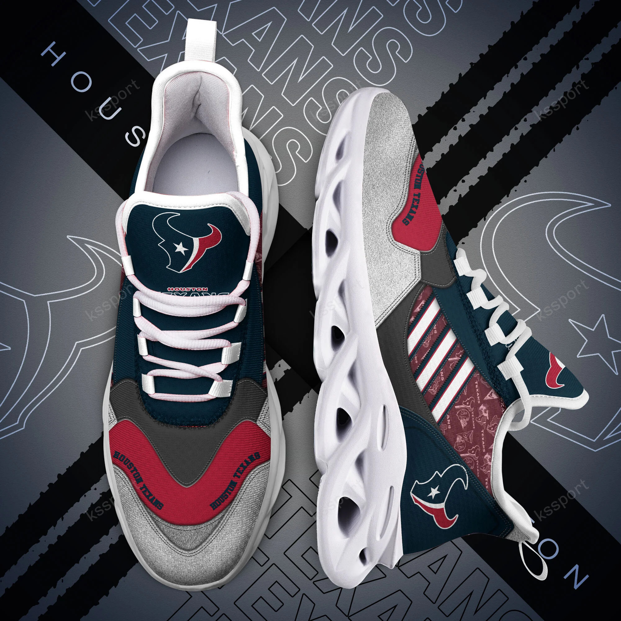 JWFancy Houston Texans NFL Max Soul Shoes Sneakers For Men And Women