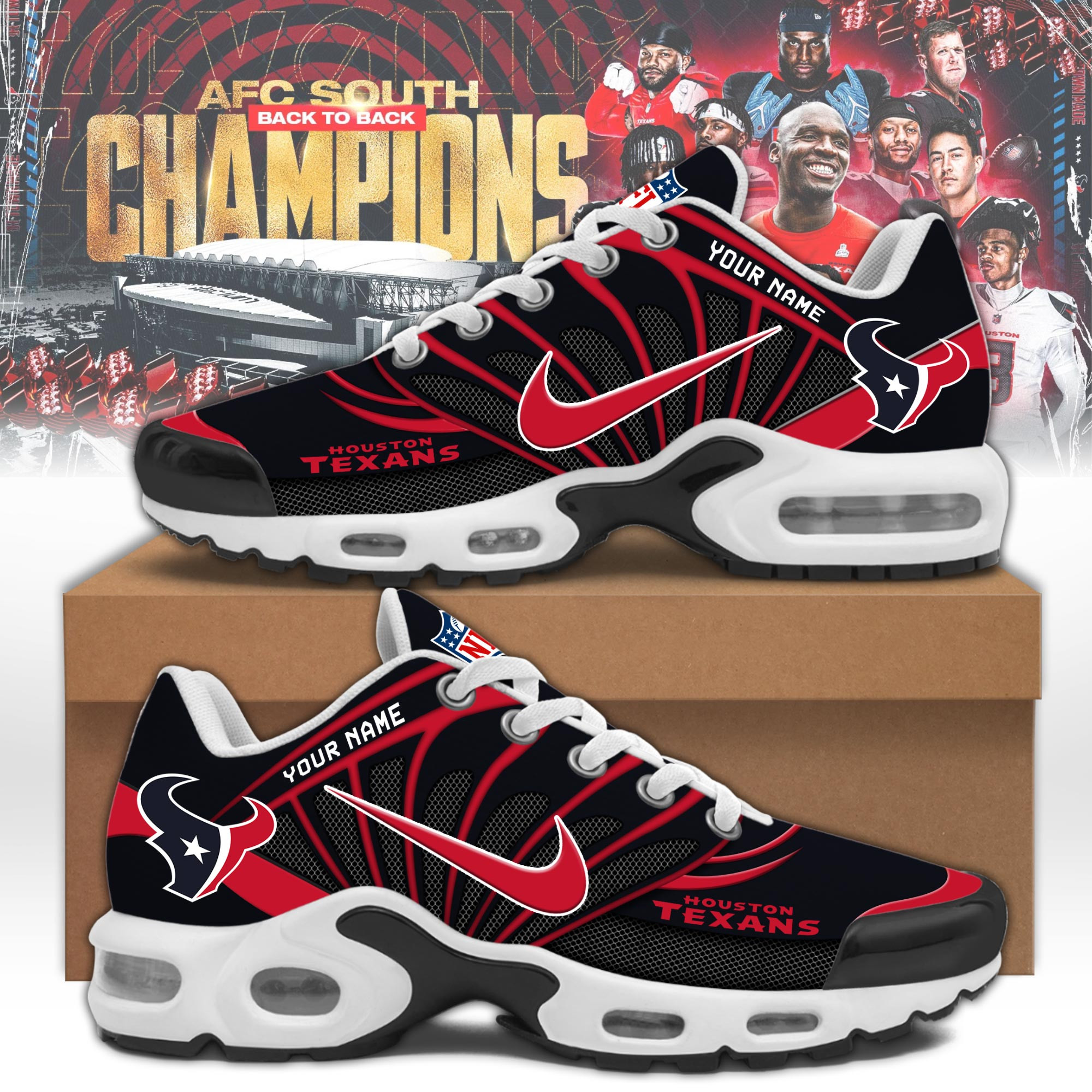 JWFancy Houston Texans TN Shoes Sneakers For Men And Women