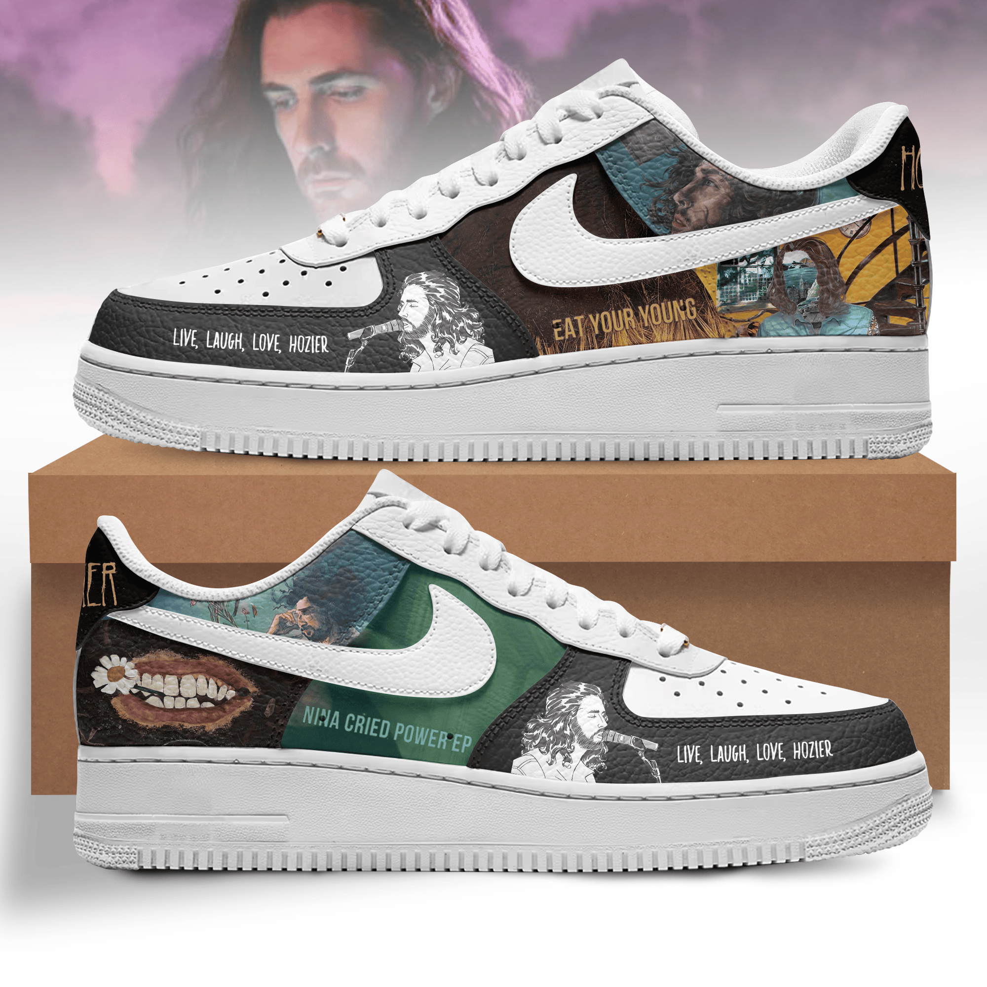 JWFancy Hozier Air Low-Top Sneakers Shoes For Men And Women