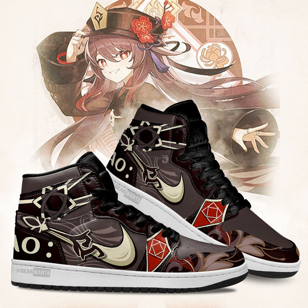 JWFancy Hu Tao Genshin Impact AJ1 High Sneakers Shoes For Men And Women