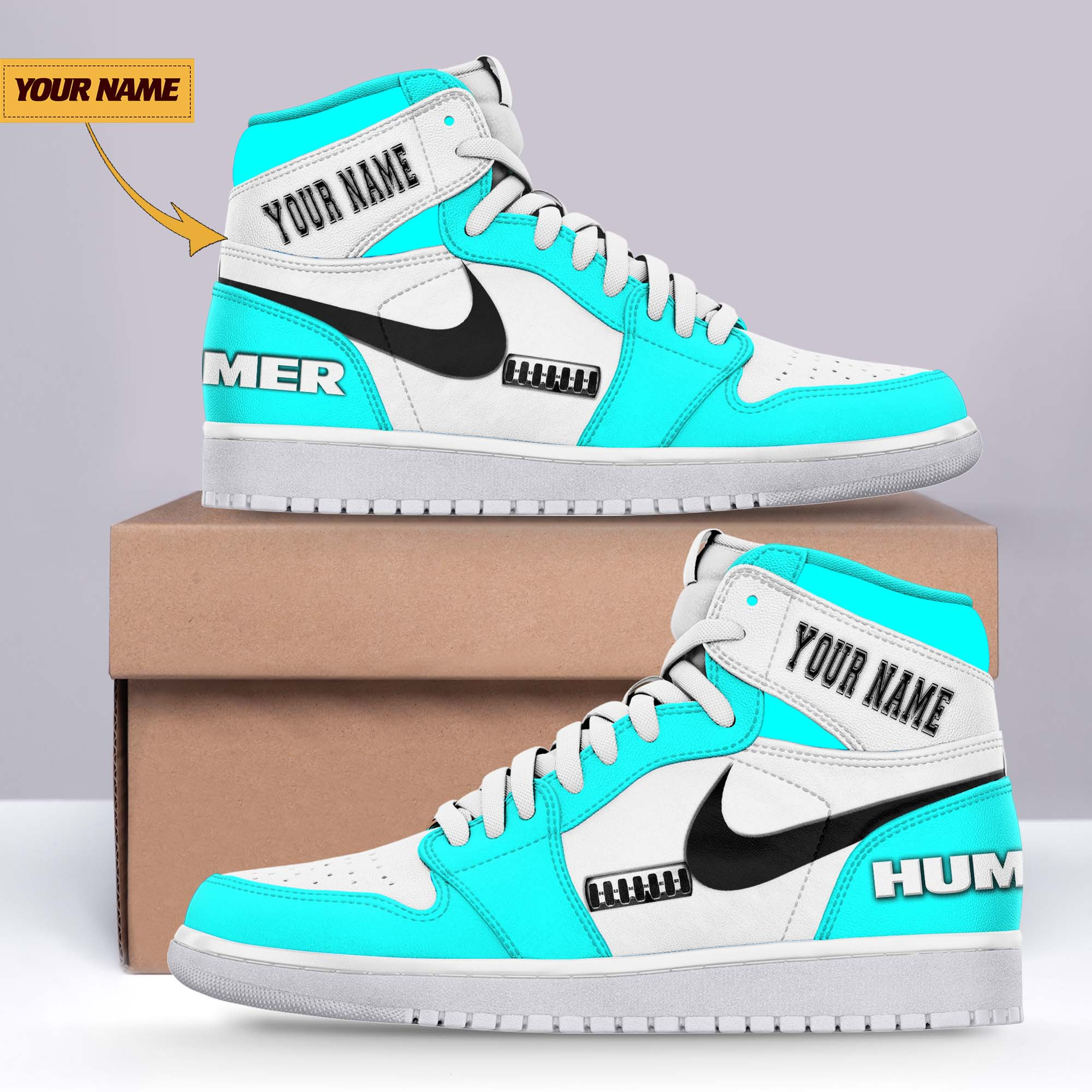 JWFancy Hummer AJ1 High Sneakers Shoes For Men And Women