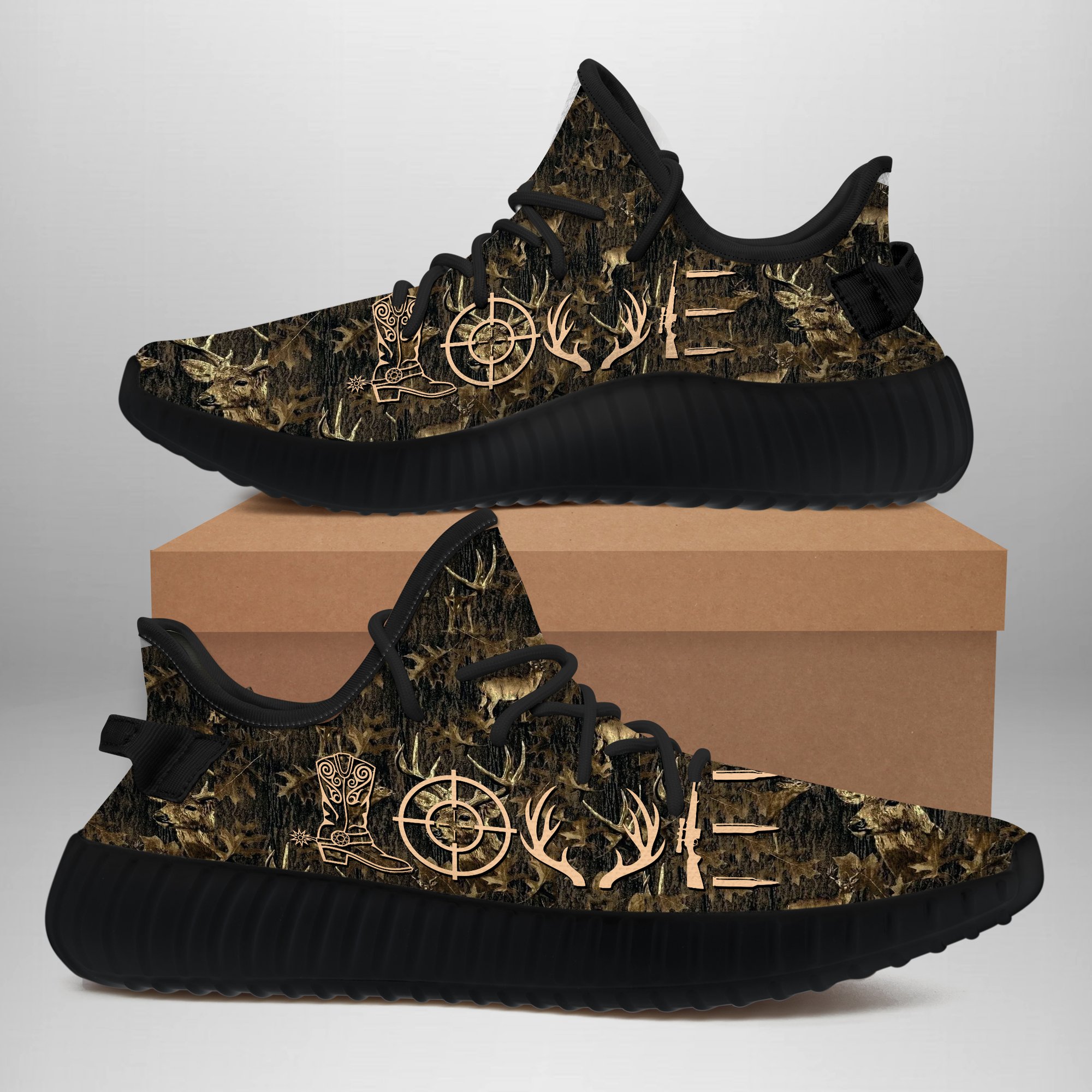 JWFancy HUNTING LOVE Yeezy Boost Shoes For Men And Women