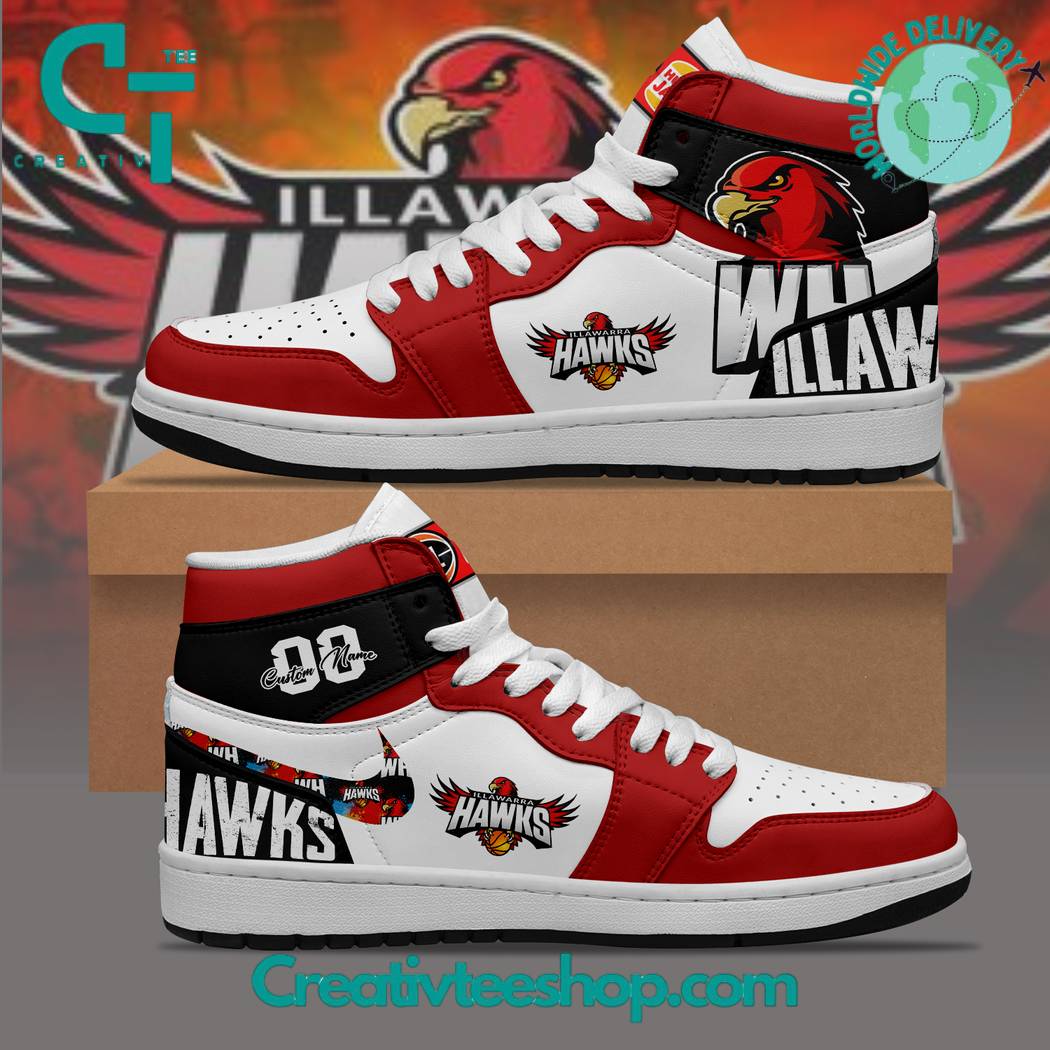 JWFancy Illawarra Hawks AJ1 High Sneakers Shoes For Men And Women