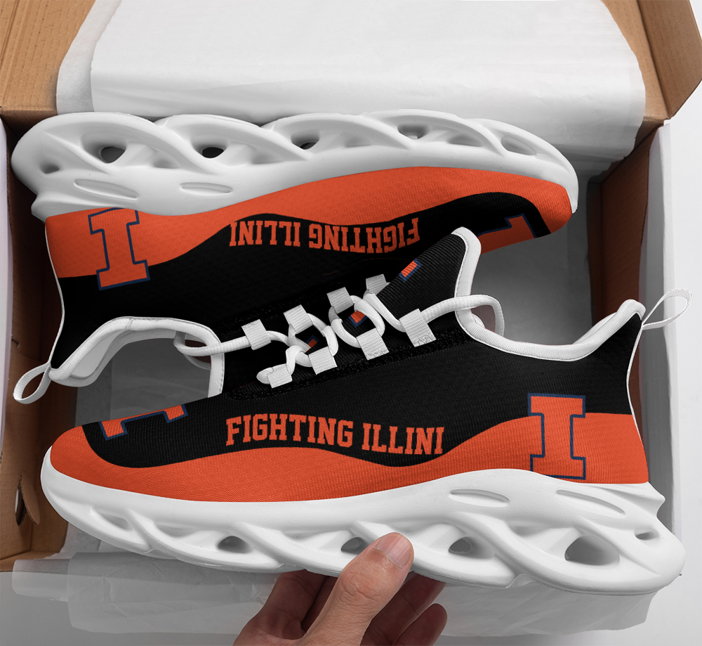 JWFancy Illinois Fighting Illini Max Soul Shoes Sneakers For Men And Women