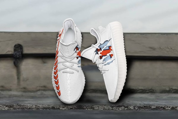 JWFancy Illinois Fighting Illini Yeezy Boost Shoes For Men And Women