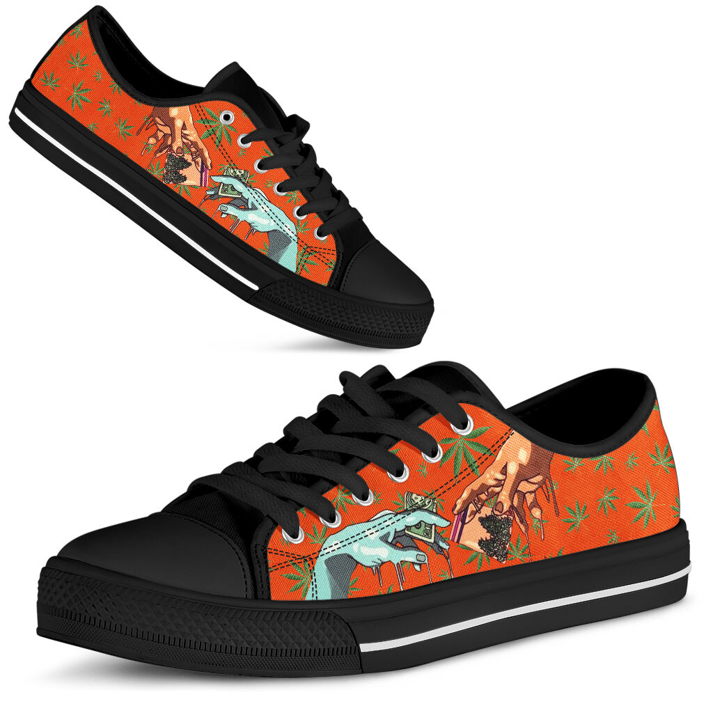 JWFancy Illusory Dealer - Weed  Low Top Canvas Sneakers Shoes For Men And Women