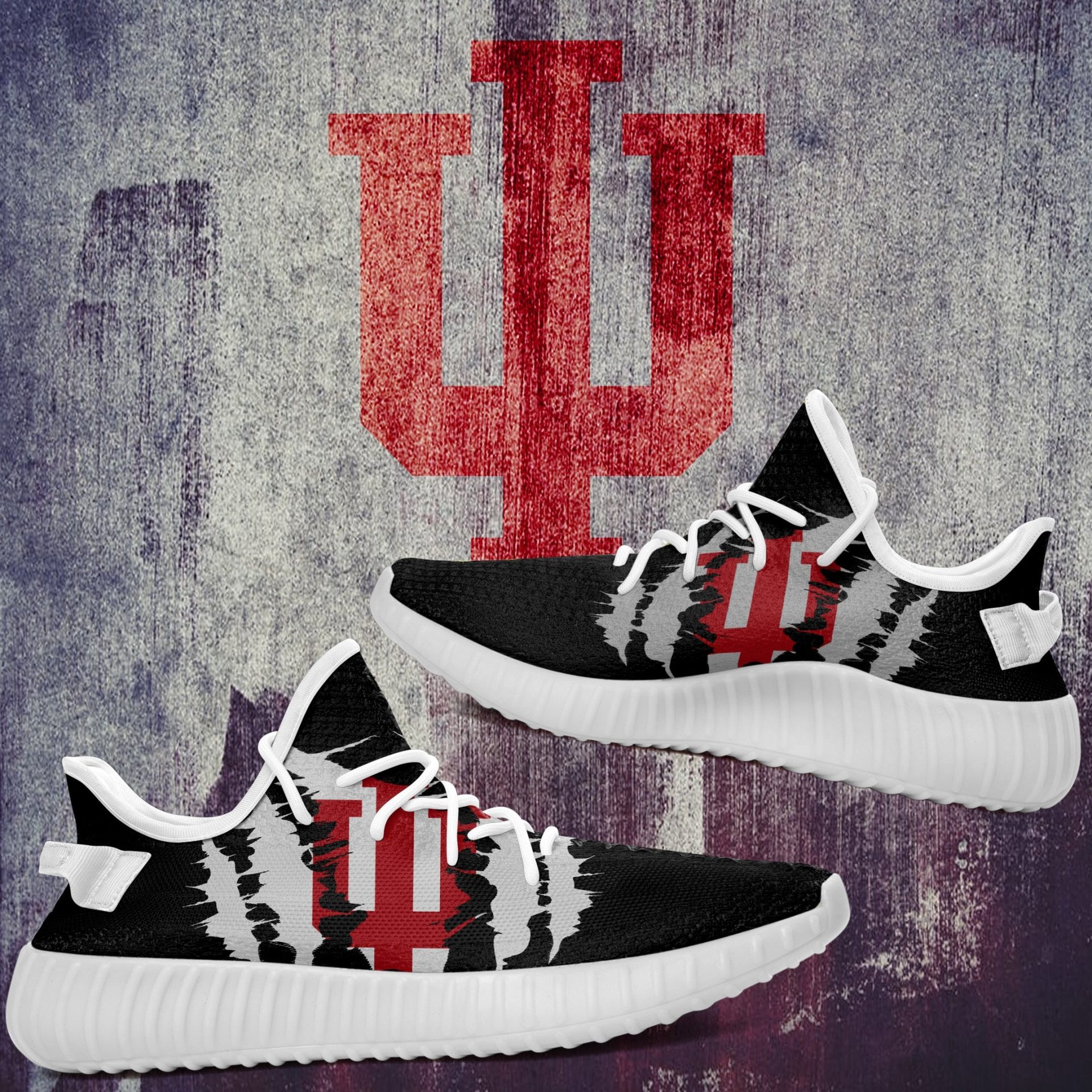 JWFancy Indiana Hoosiers Yeezy Boost Shoes For Men And Women