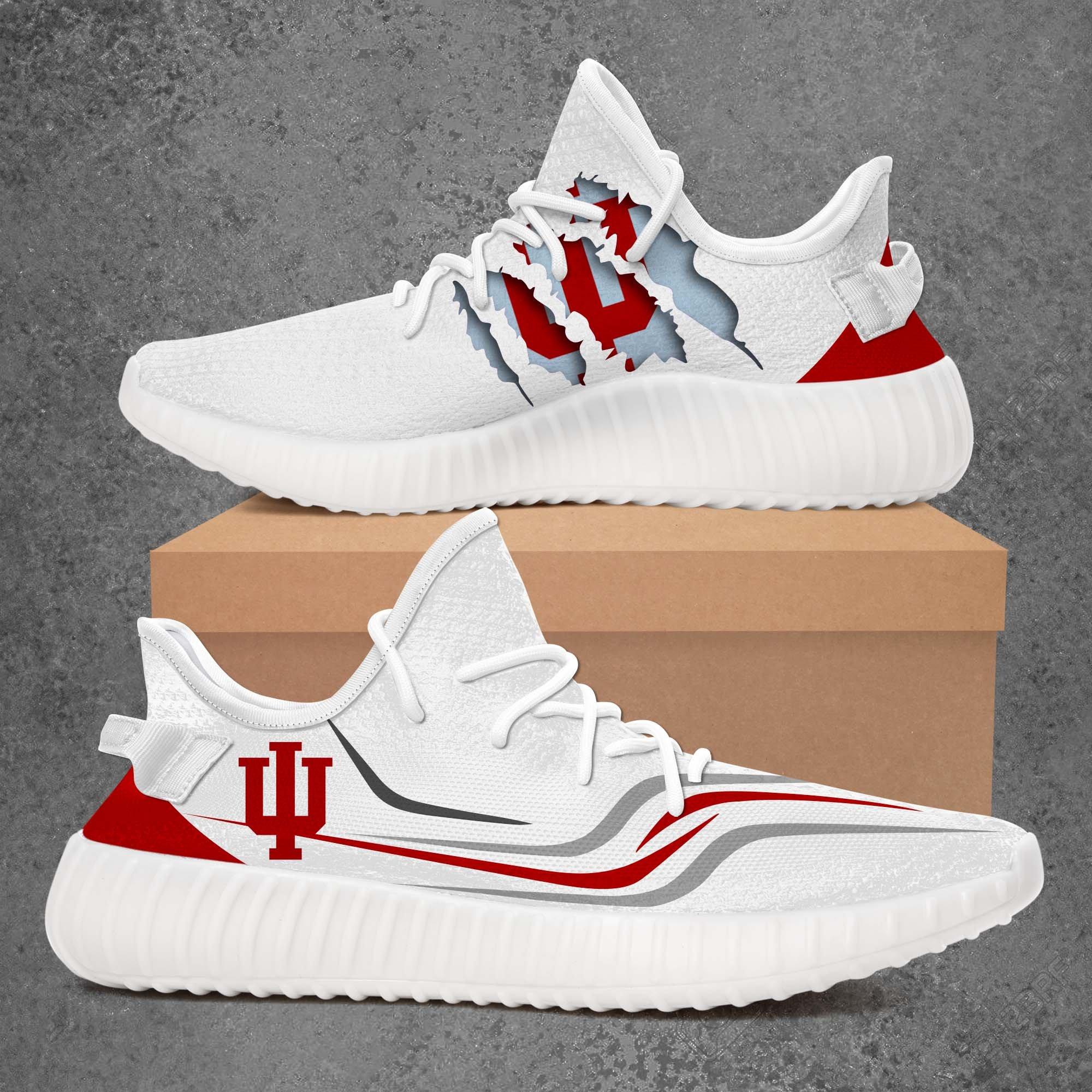 JWFancy Indiana Hoosiers Yeezy Boost Shoes For Men And Women