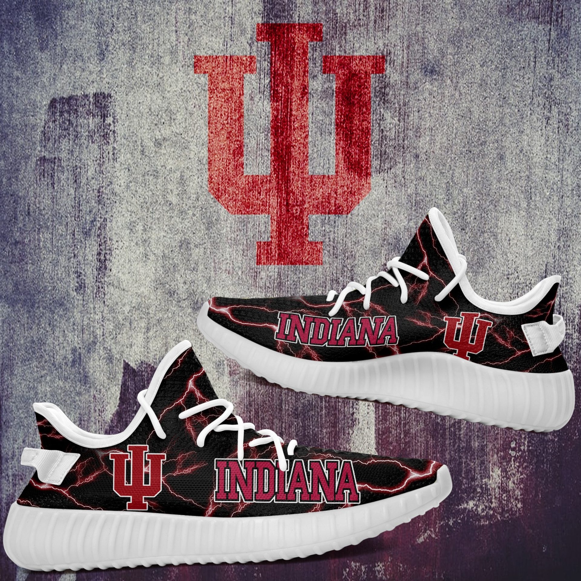JWFancy Indiana Hoosiers Yeezy Boost Shoes For Men And Women