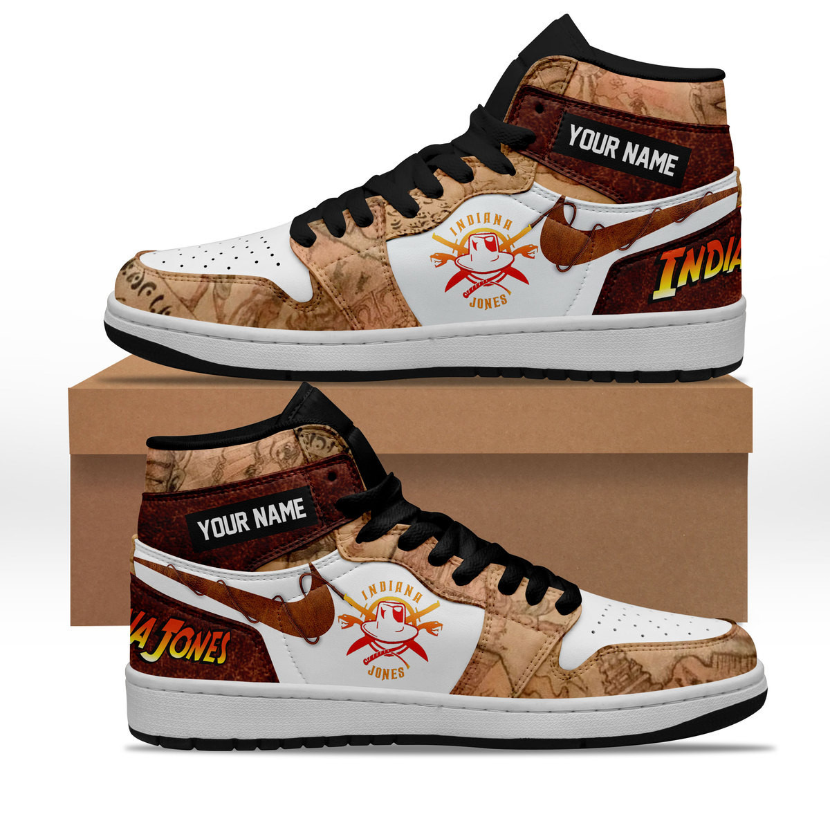 JWFancy Indiana Jones AJ1 High Sneakers Shoes For Men And Women