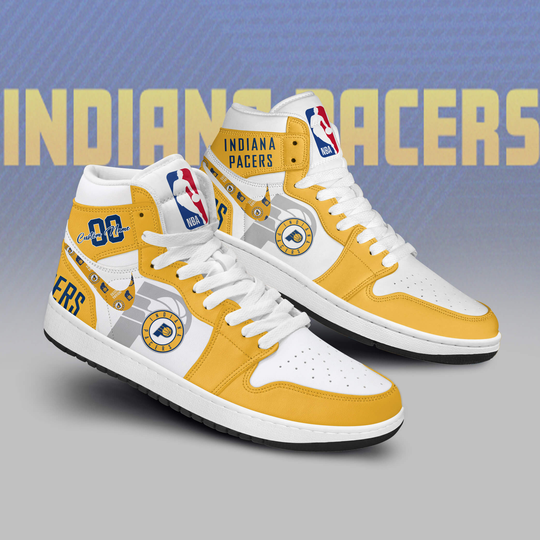 JWFancy Indiana Pacers AJ1 High Sneakers Shoes For Men And Women