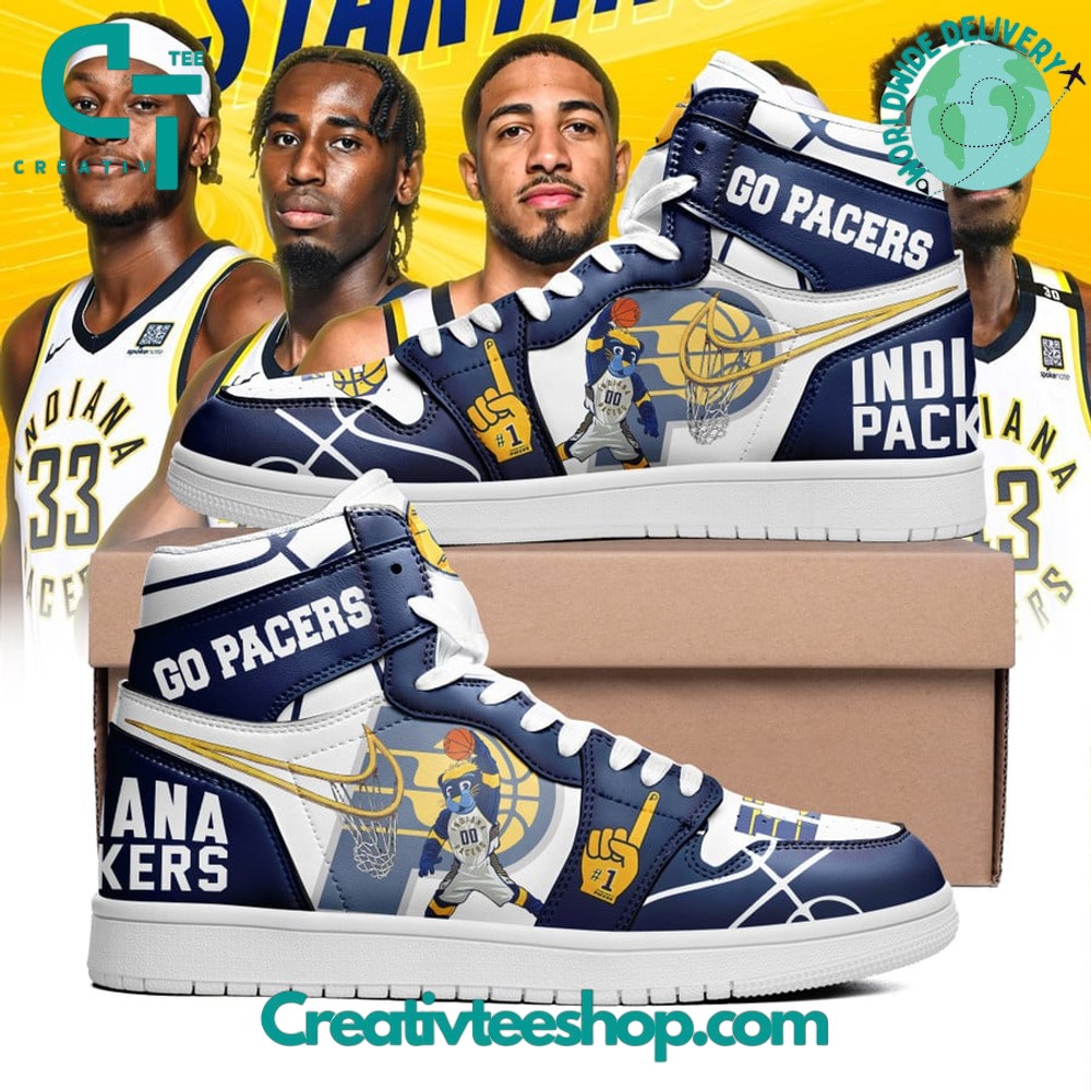 JWFancy Indiana Pacers AJ1 High Sneakers Shoes For Men And Women