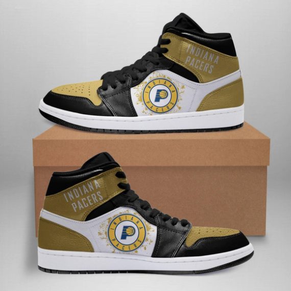 JWFancy Indiana Pacers NBA AJ1 High Sneakers Shoes For Men And Women