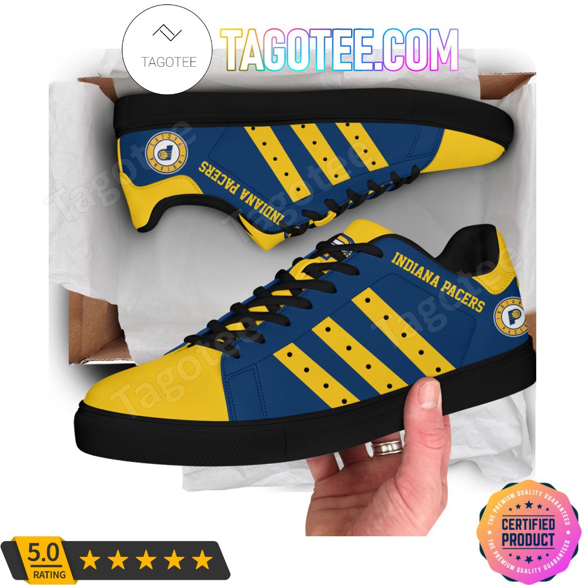 JWFancy Indiana Pacers Skate Stan Shoes Sneakes For Men And Women