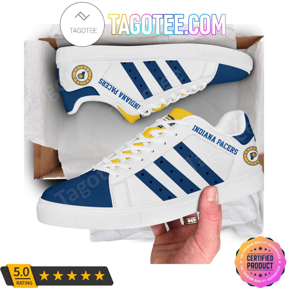 JWFancy Indiana Pacers Skate Stan Shoes Sneakes For Men And Women