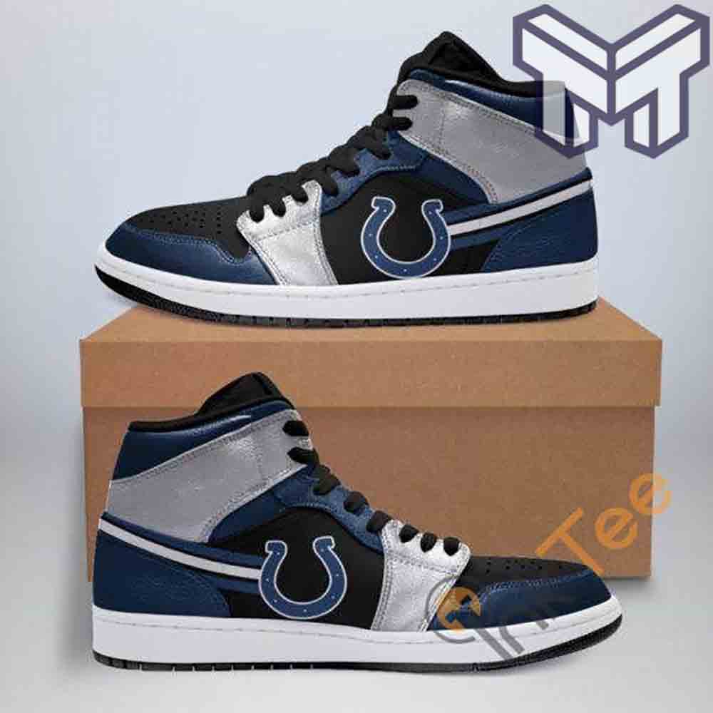 JWFancy Indianapolis Colts AJ1 High Sneakers Shoes For Men And Women