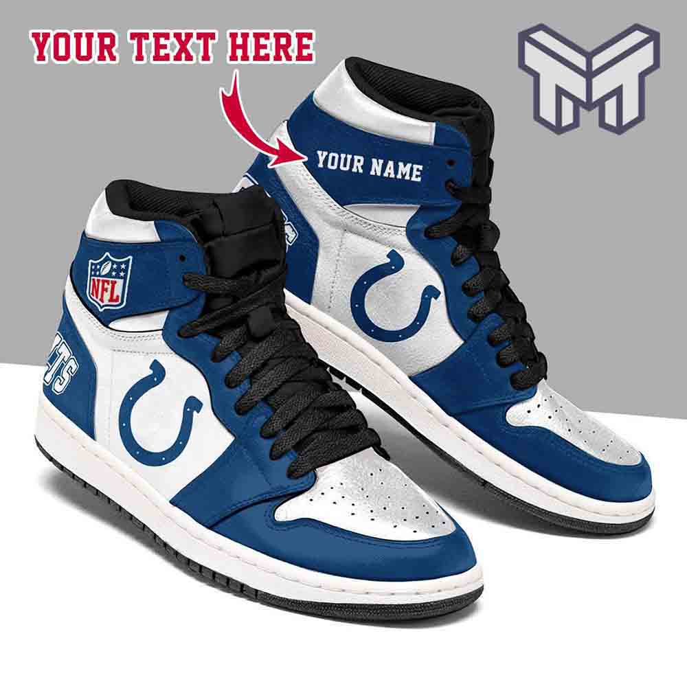 JWFancy Indianapolis Colts AJ1 High Sneakers Shoes For Men And Women