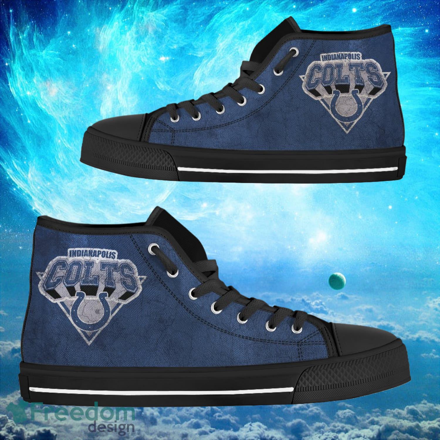JWFancy Indianapolis Colts High Top Canvas Sneakers Shoes For Men And Women