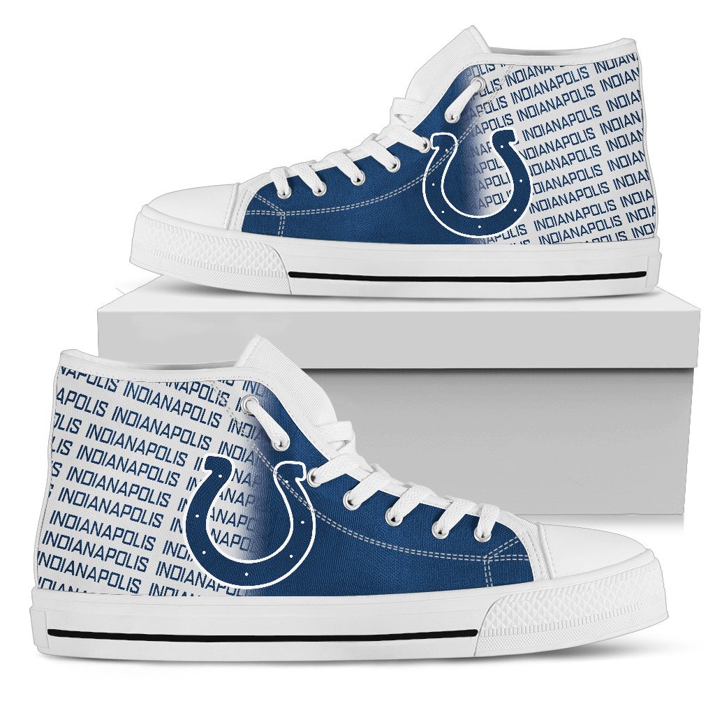 JWFancy Indianapolis Colts High Top Canvas Sneakers Shoes For Men And Women
