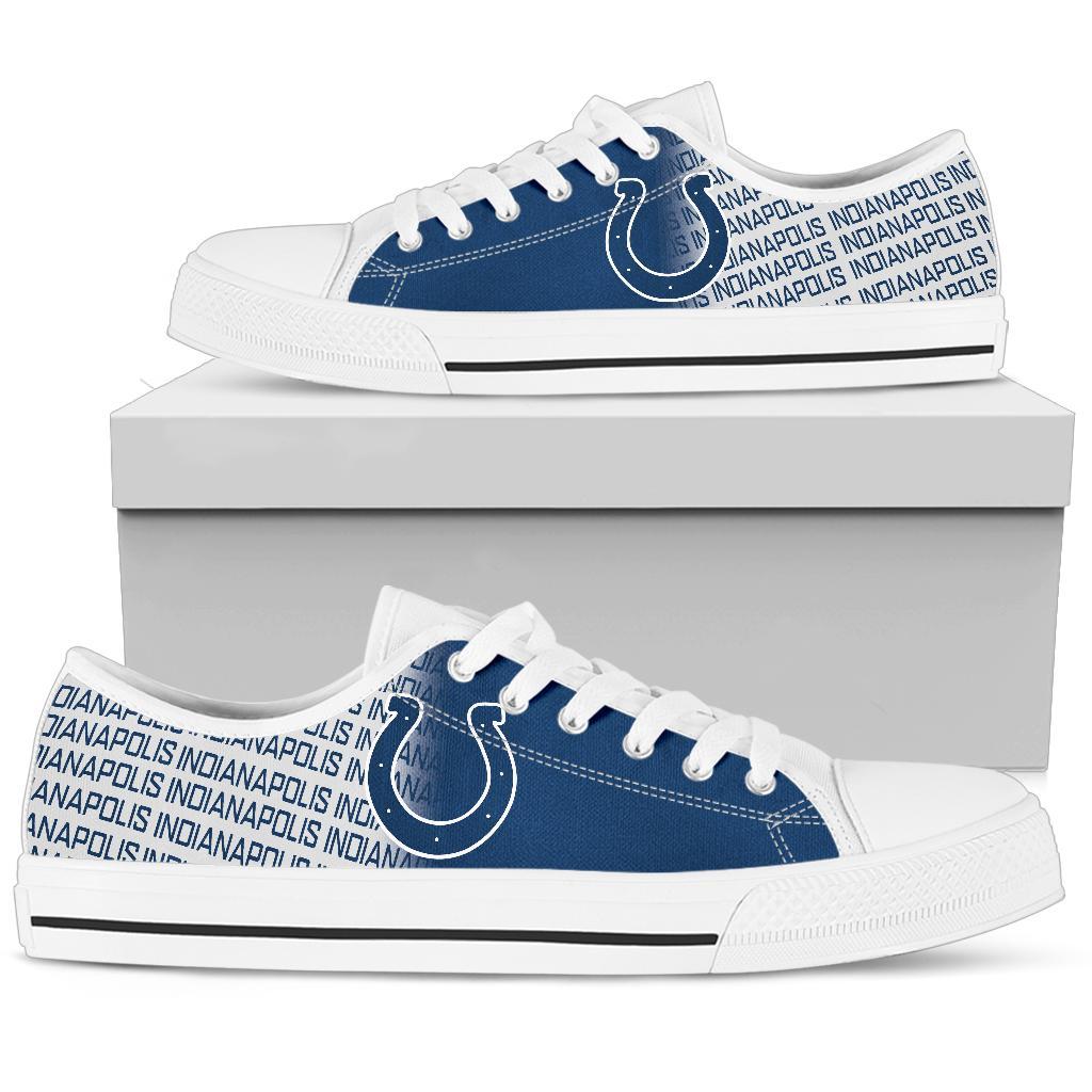 JWFancy Indianapolis Colts Low Top Canvas Sneakers Shoes For Men And Women