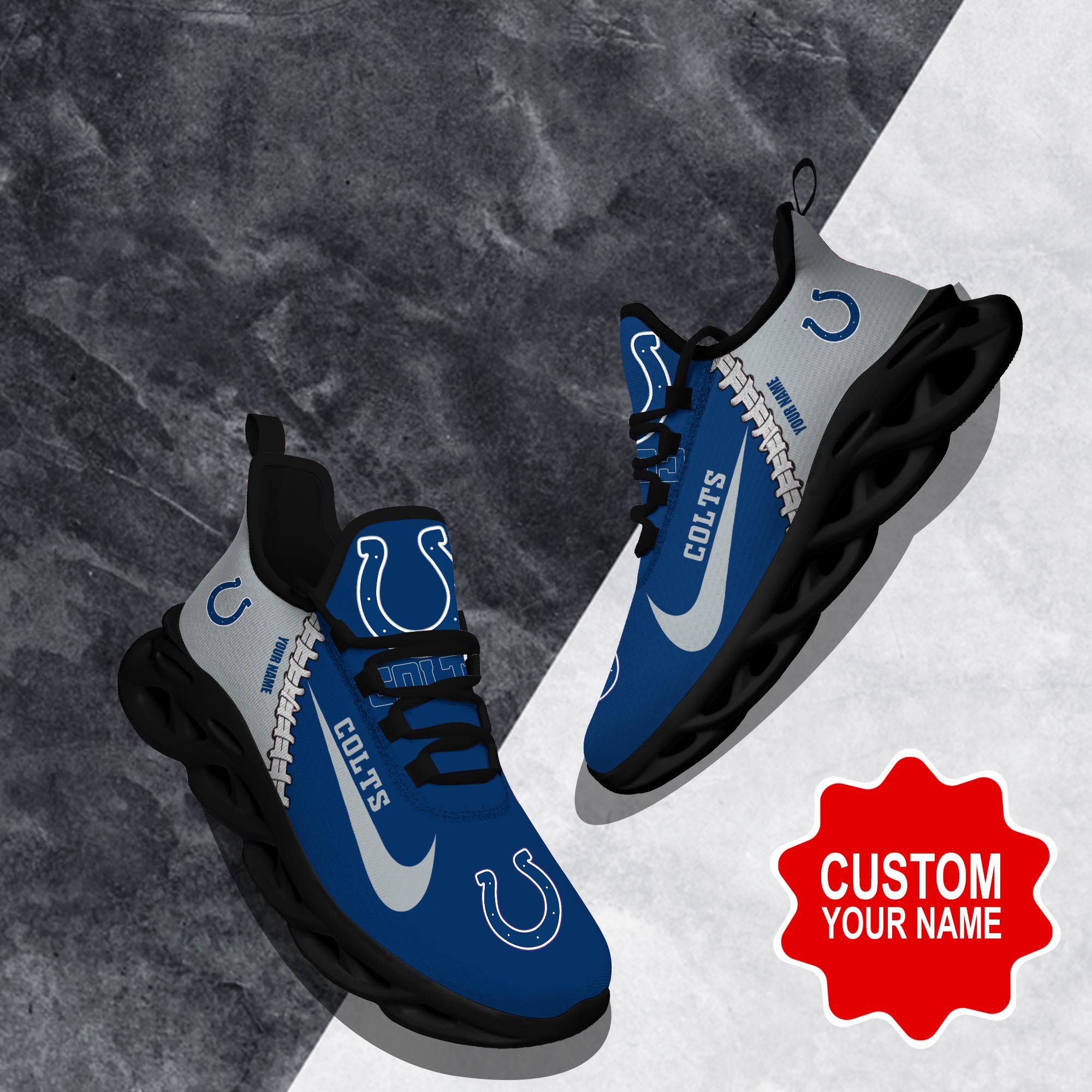 JWFancy Indianapolis Colts Max Soul Shoes Sneakers For Men And Women