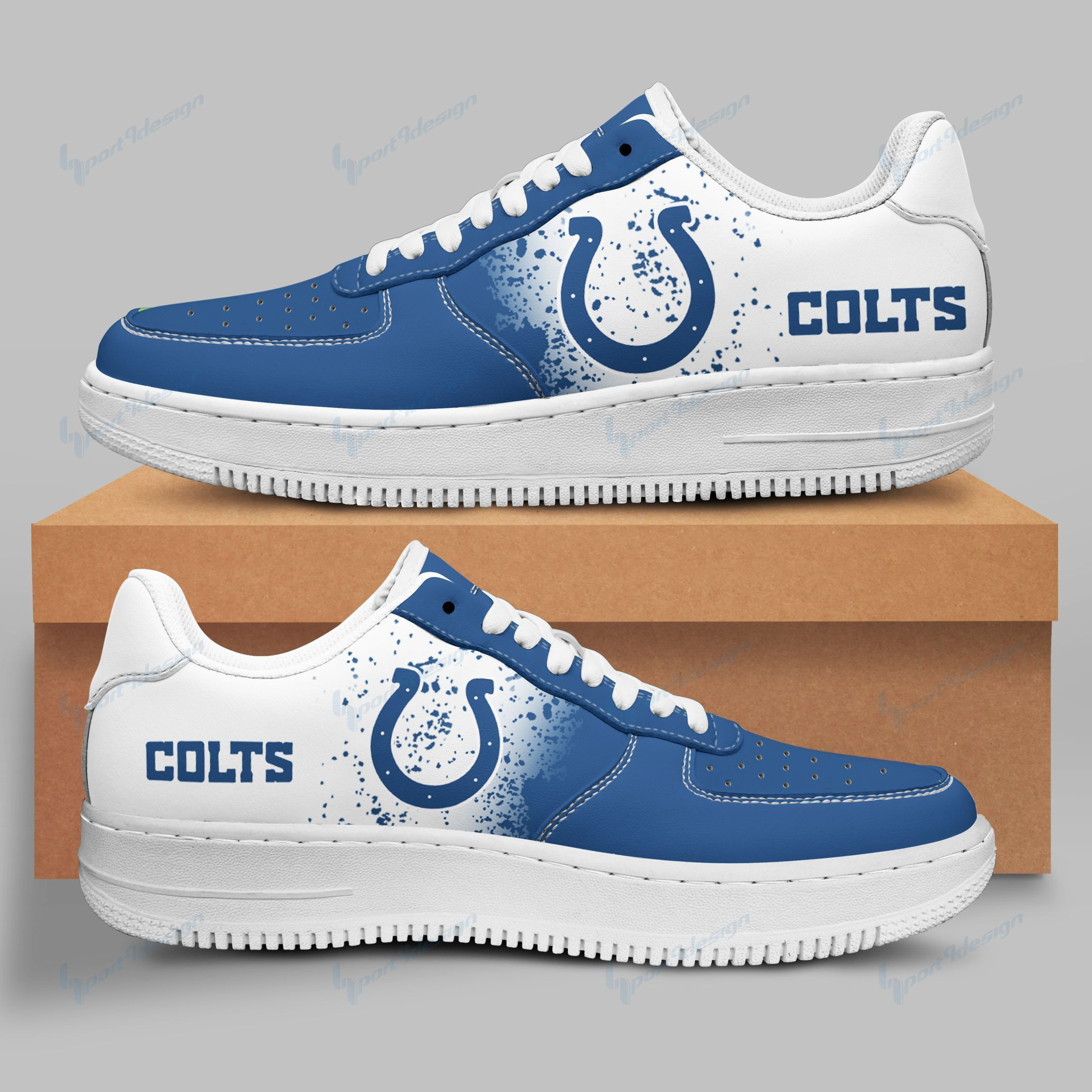 JWFancy Indianapolis Colts NFL Air Low-Top Sneakers Shoes For Men And Women