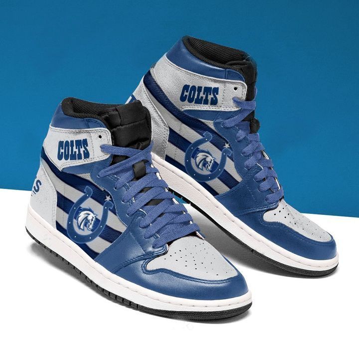 JWFancy Indianapolis Colts NFL AJ1 High Sneakers Shoes For Men And Women