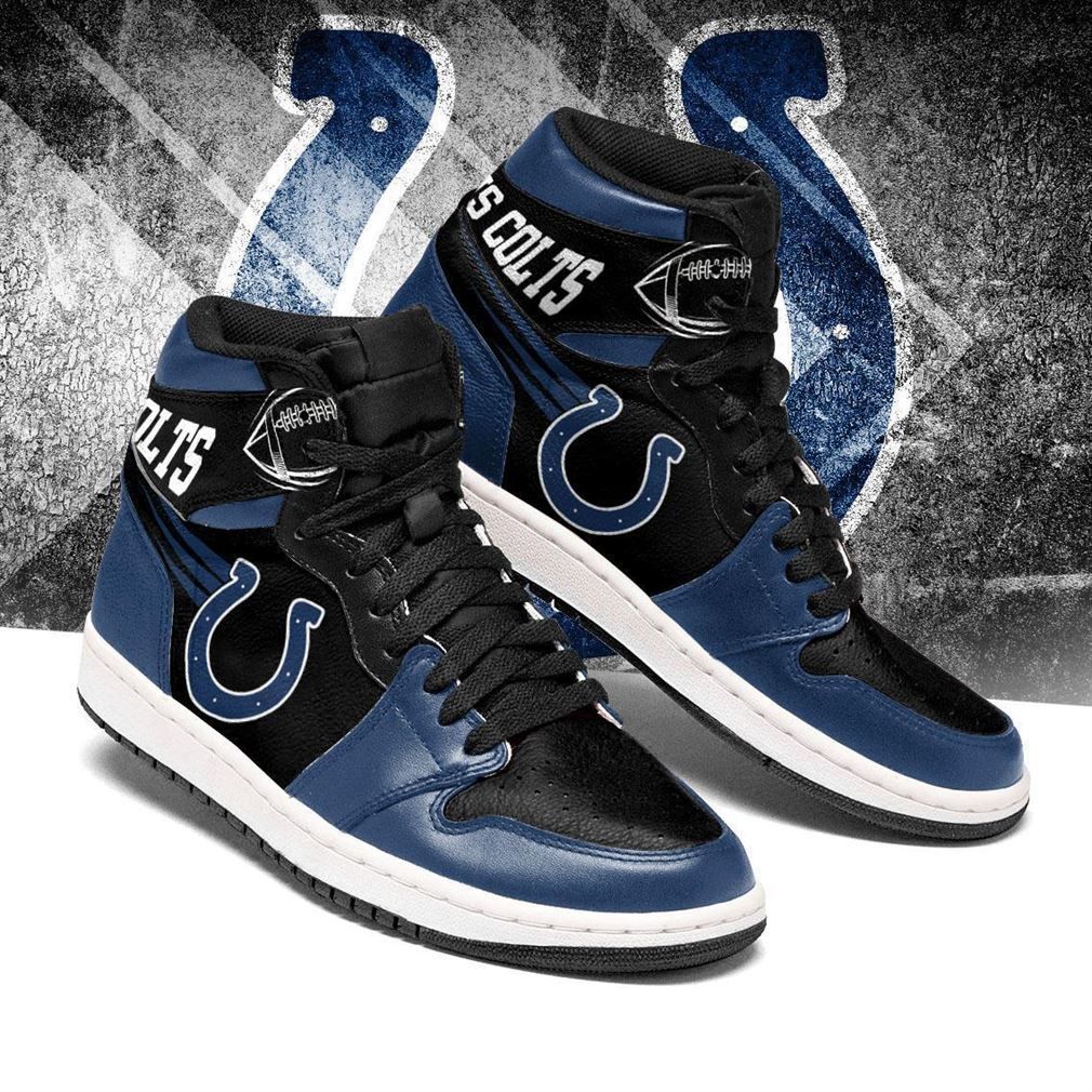 JWFancy Indianapolis Colts NFL AJ1 High Sneakers Shoes For Men And Women