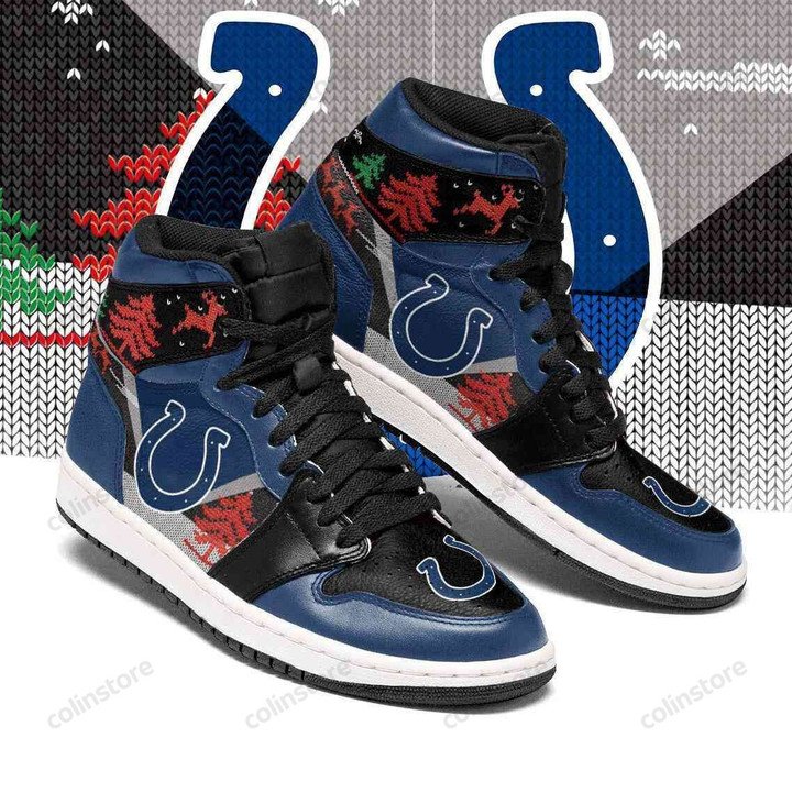 JWFancy Indianapolis Colts NFL AJ1 High Sneakers Shoes For Men And Women