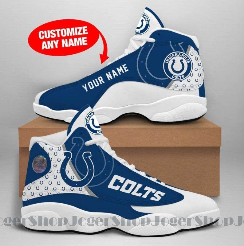 JWFancy Indianapolis Colts NFL AJ13 Sneakers Shoes For Men And Women