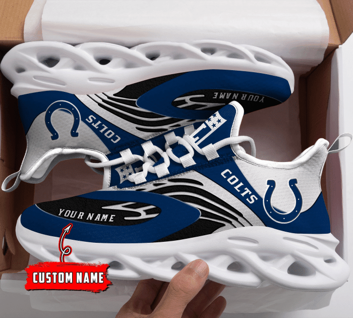 JWFancy Indianapolis Colts NFL Max Soul Shoes Sneakers For Men And Women