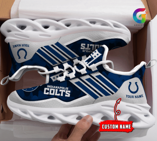JWFancy Indianapolis Colts NFL Max Soul Shoes Sneakers For Men And Women